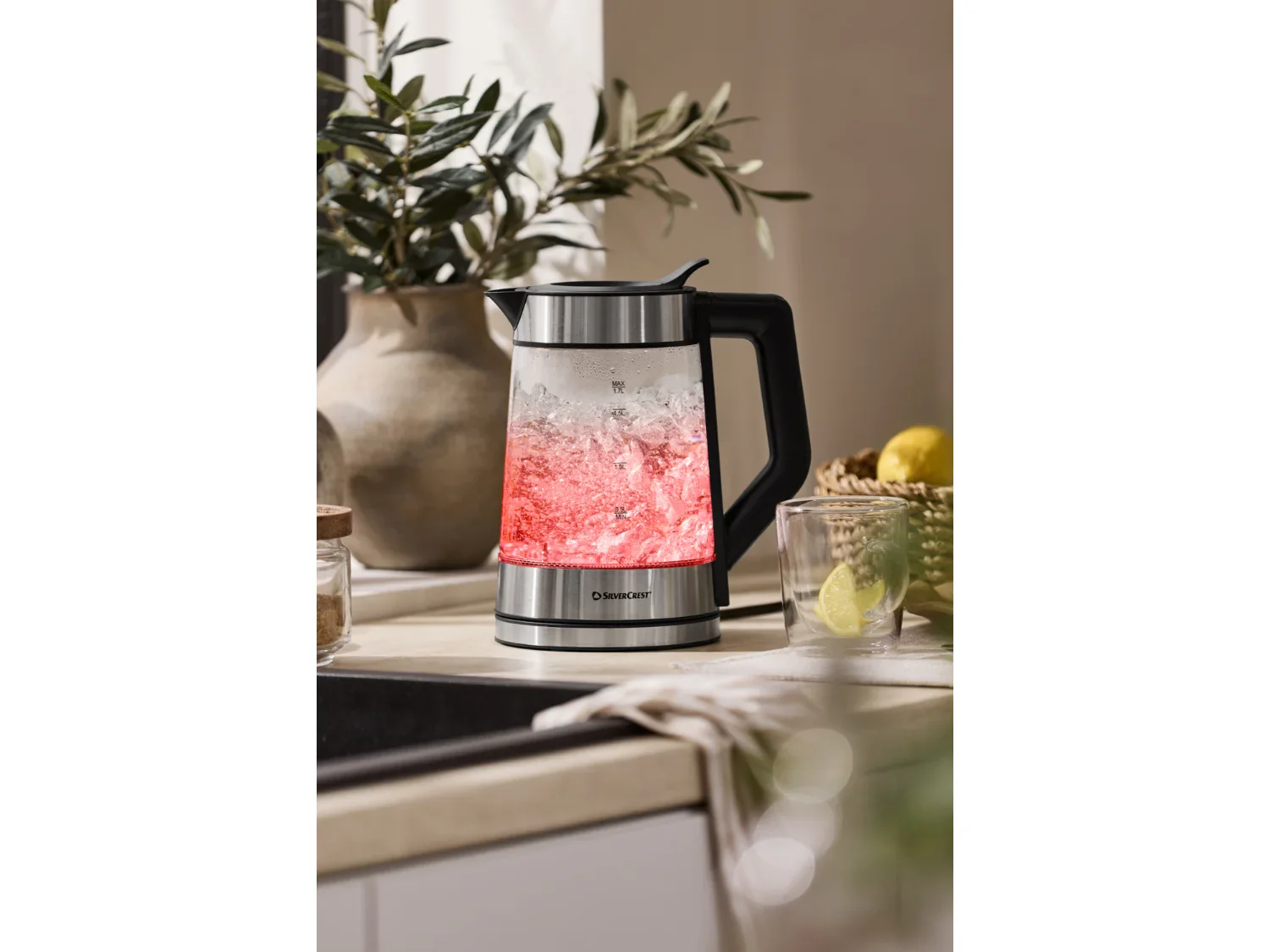 SILVERCREST Bouilloire numrique en verre