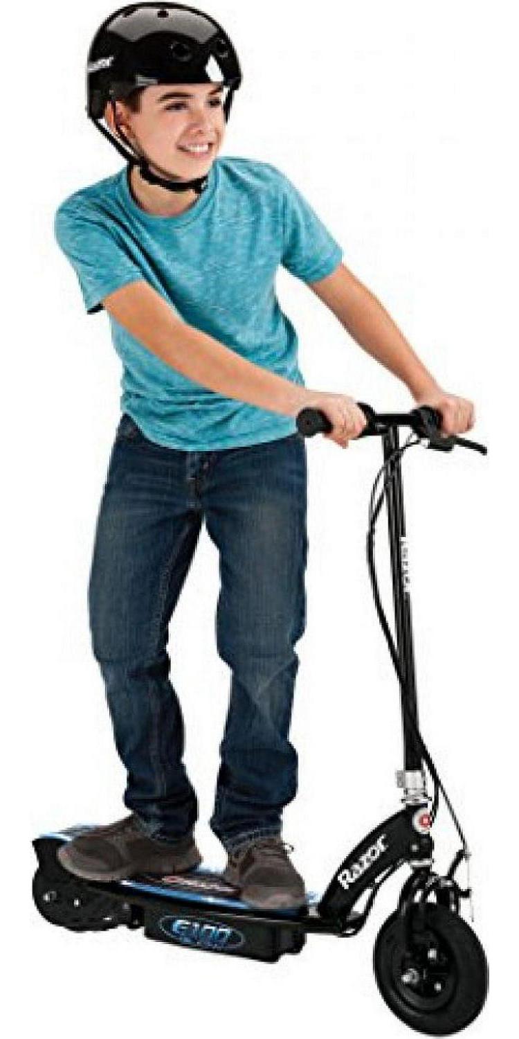 E100 Glow Light-up Electric Scooter. up to 10 mph. Air-filled Front Tire. for Child Ages 8+ - Image 5