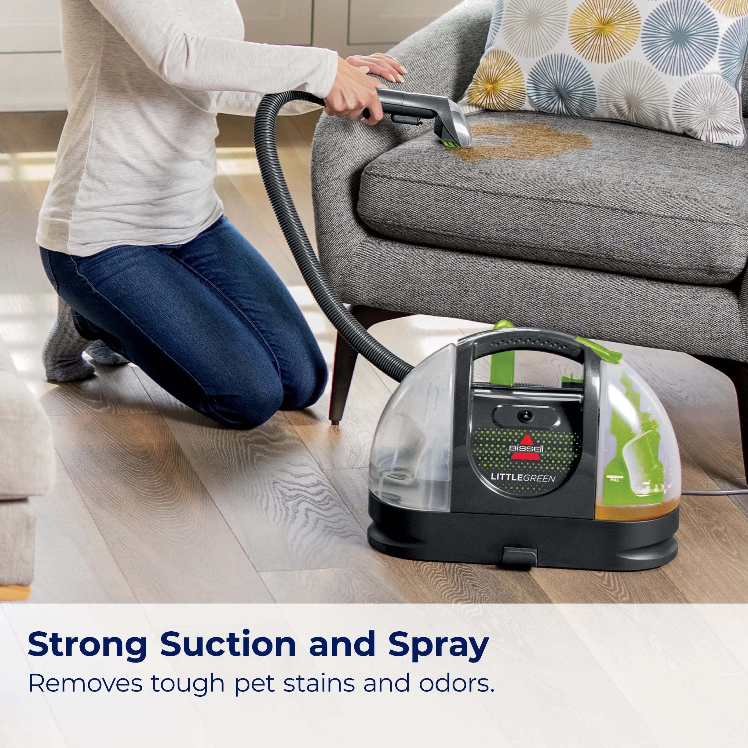 Little Green Portable Deep Cleaner, for Carpet, Upholstery, and Auto, Lightweight, Strong Suction, Large Tank Capacity, 3369, Green( Little Green? Portable) - Image 5
