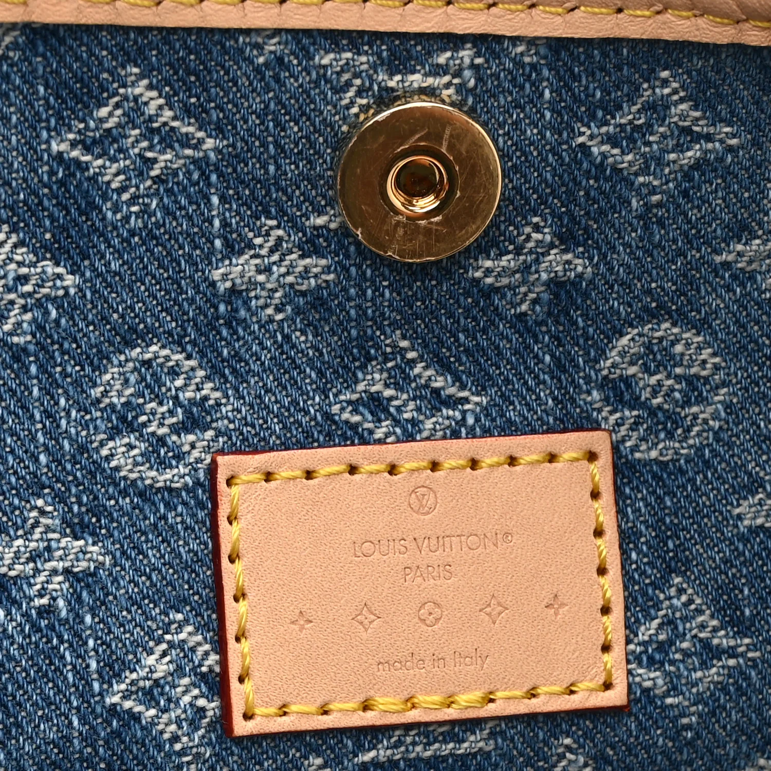 Monogram Denim CarryAll MM Blue