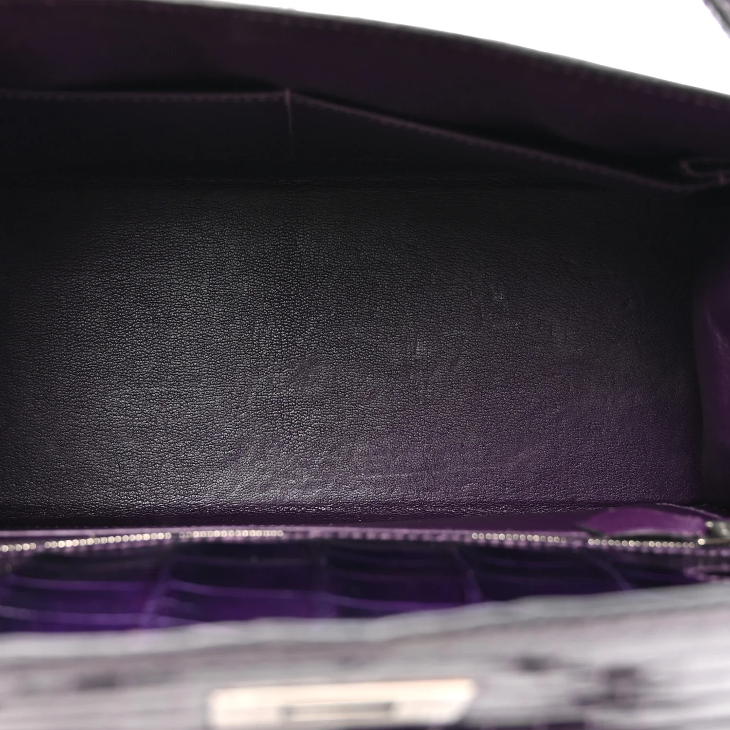 Shiny Niloticus Crocodile Kelly Sellier 28 Amethyst