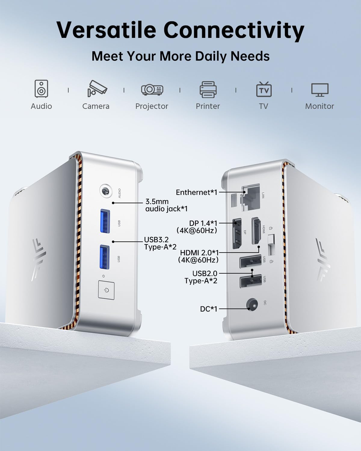Mini PC KAMRUI GK3Plus, 16 Go de RAM, SSD M.2 de 512 Go