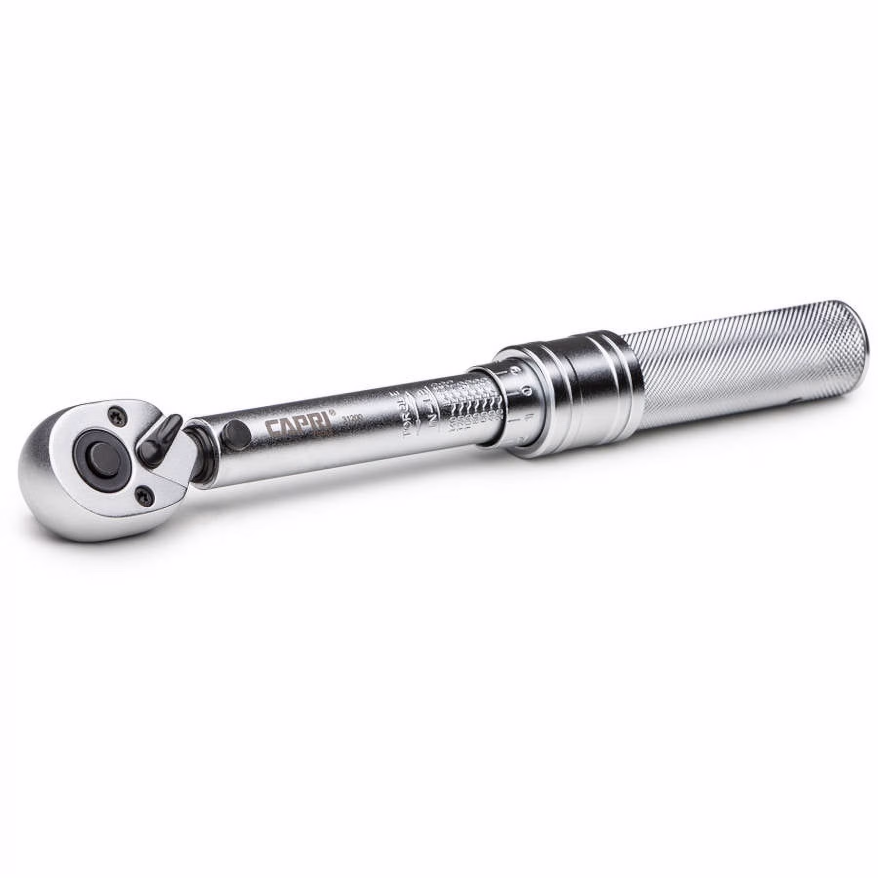 Capri Tools 31200 20-150 Inch Pound Industrial Torque Wrench, 1/4, Matte Chrome