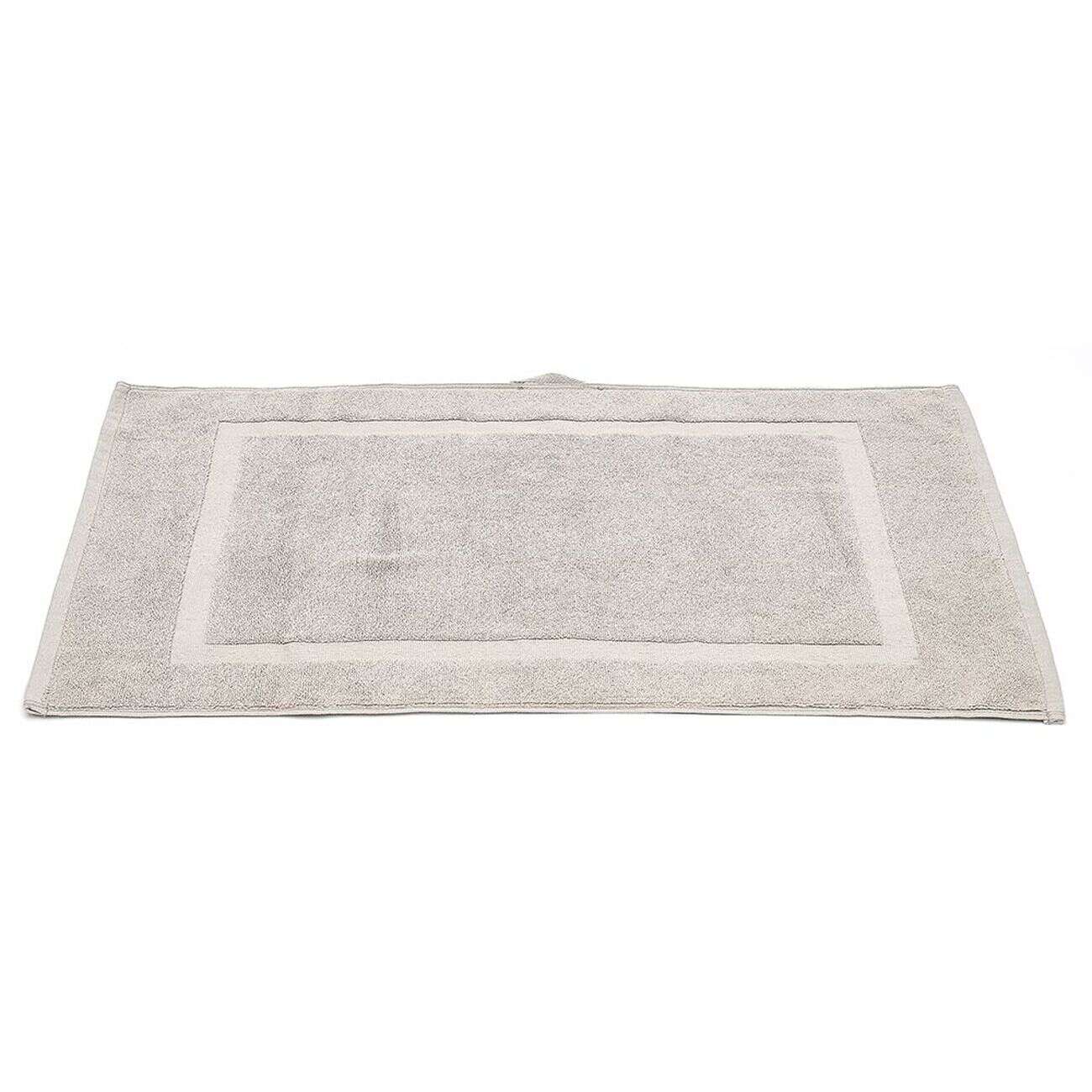 Tapis salle de bain coton taupe 40x70cm