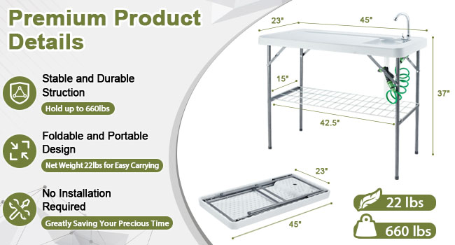 fishing table