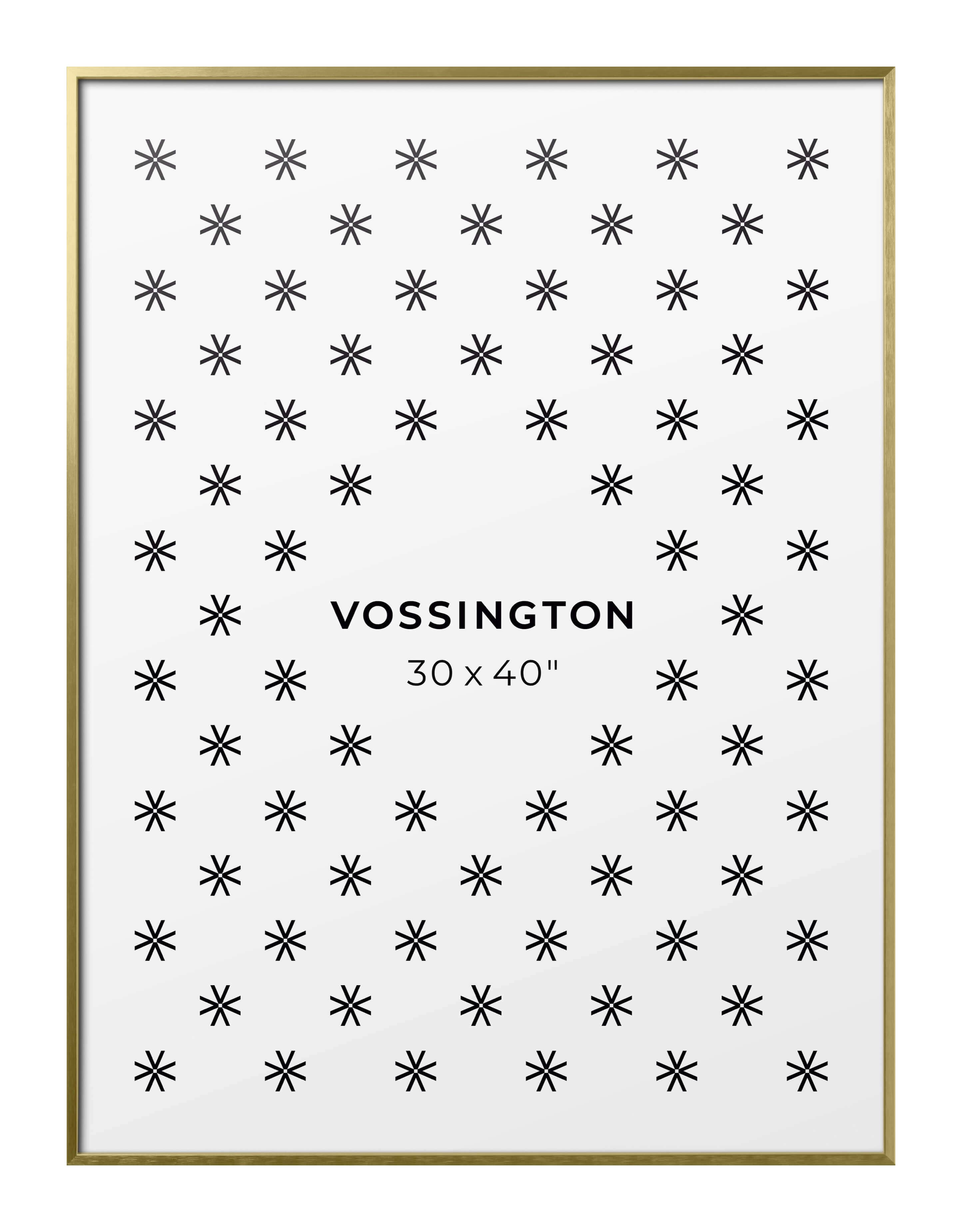 Vossington Thin 30x40 Picture Frame - Gold Frame Color - Slim & Modern Frame Design - Fits 1 Photo, Art Print, or Poster (30 x 40 Inches)