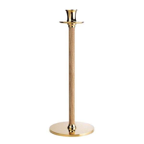 Alto Basso lysestake L 30 cm messing/eik