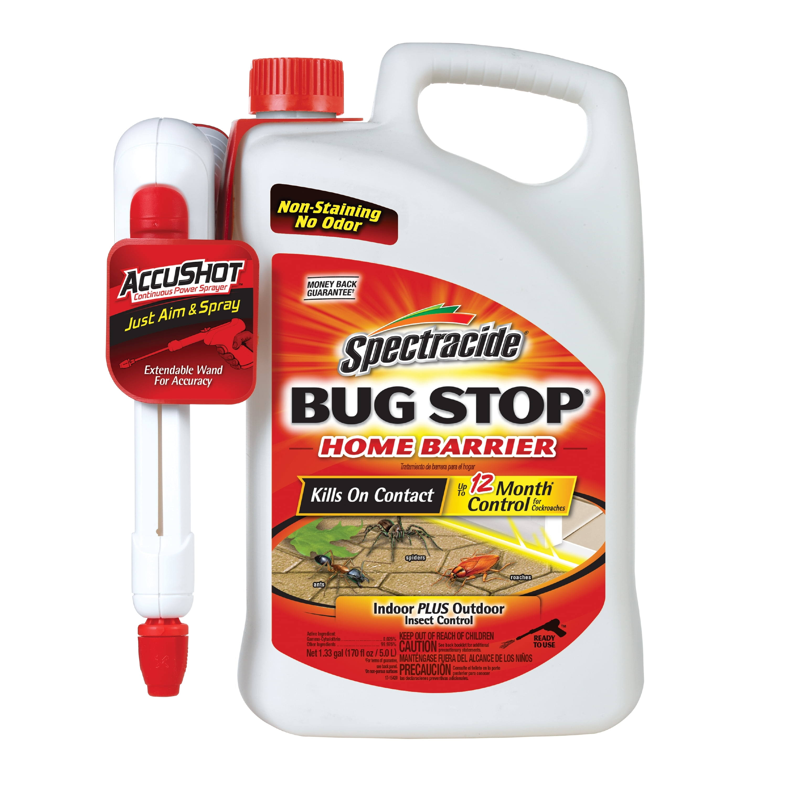 Spectracide Insect Control, Indoor Plus Outdoor, Home Barrier - 1.33 gal [170 fl oz (5.0 l)]
