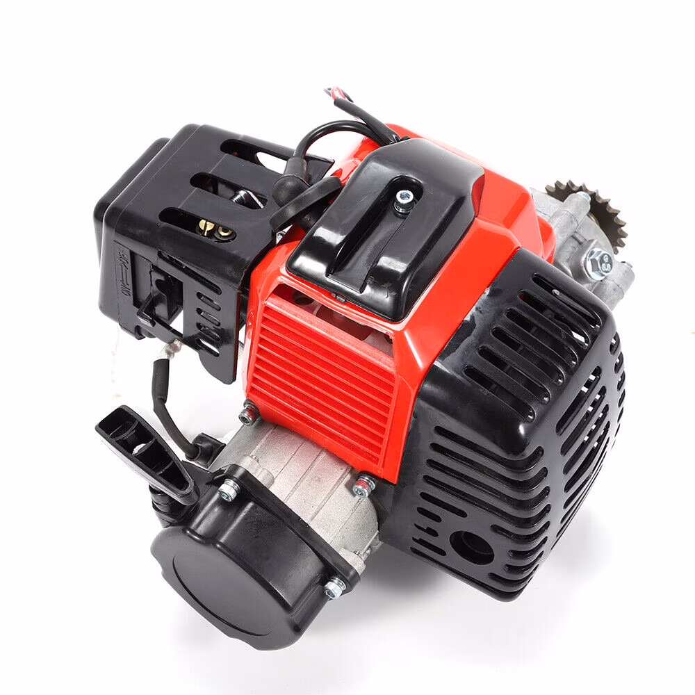 ANQIDI 49CC 2 Stroke Engine Single Cylinder Air - Cooled Motor for Gas Scooters, Pocket Bikes, Mini Choppers
