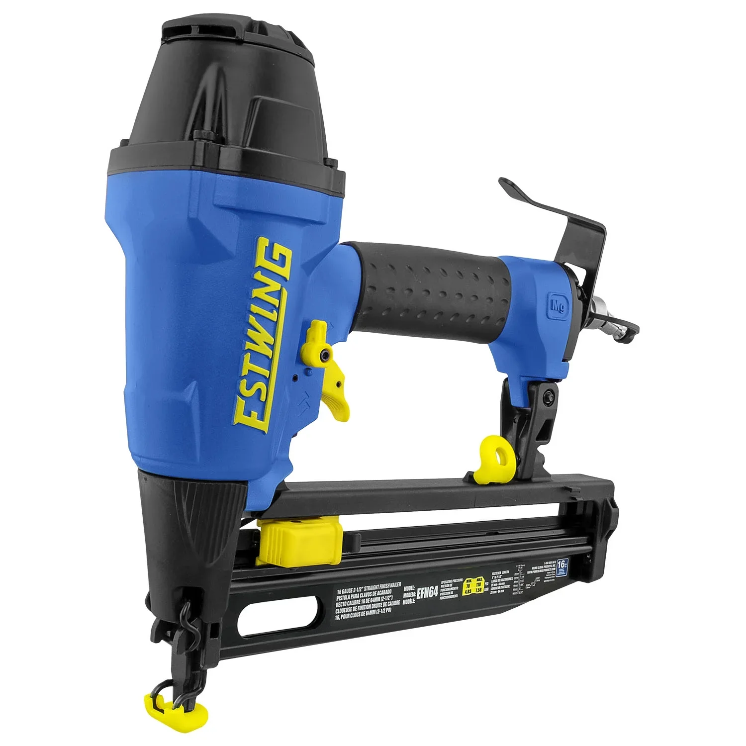 Estwing EFN64 Pneumatic 16-Gauge 2-1/2 Straight Finish Nailer with Bag