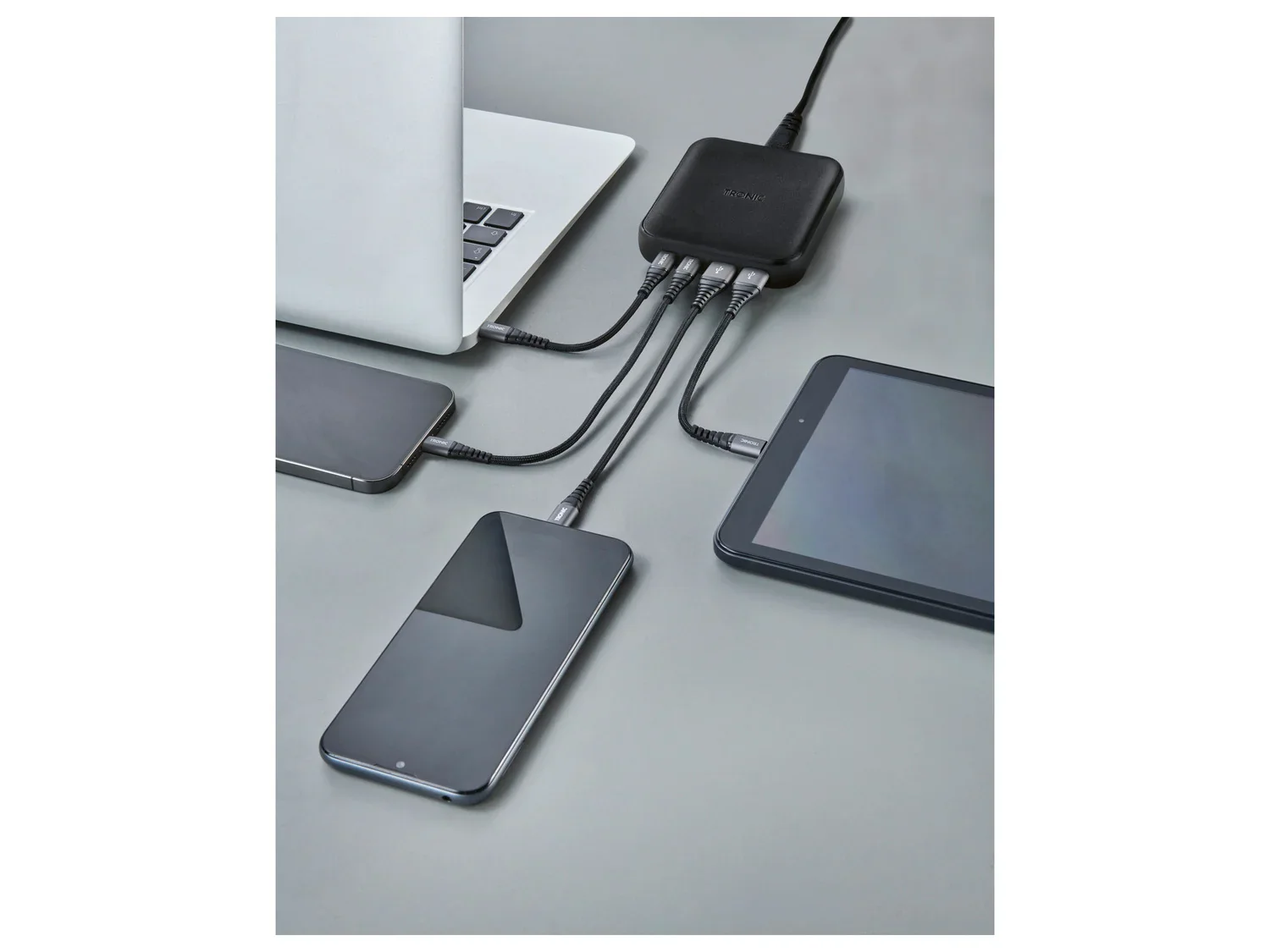 TRONIC Chargeur USB 4 ports, 65 W