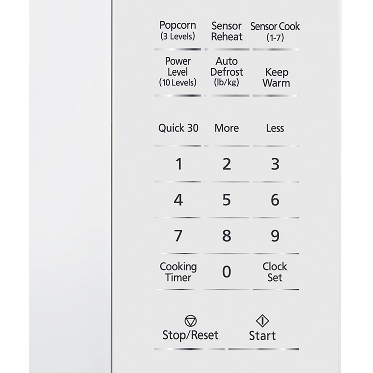New 1.3 Cu. ft. 1100W Genius Sensor Countertop Microwave Oven in White(White) - Image 9