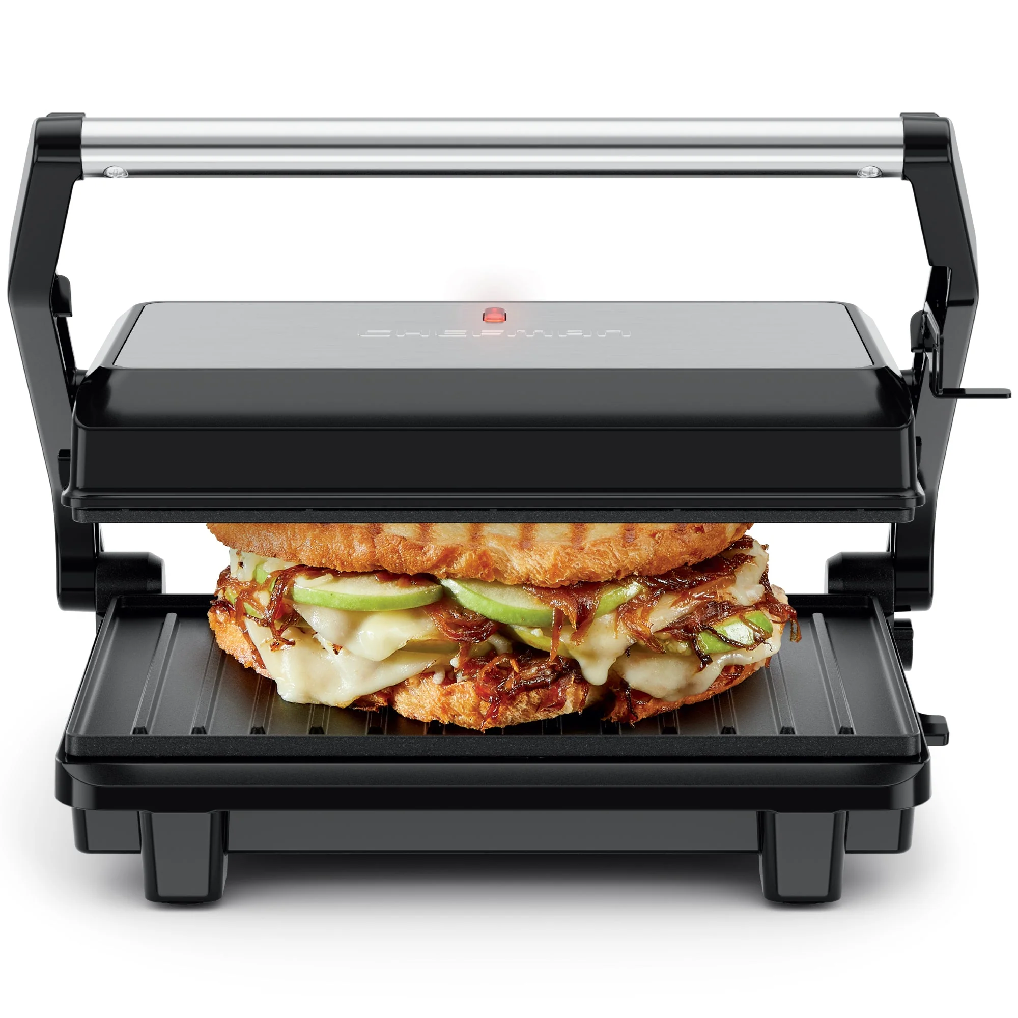 Panini Press + 180° Indoor Grill - Black