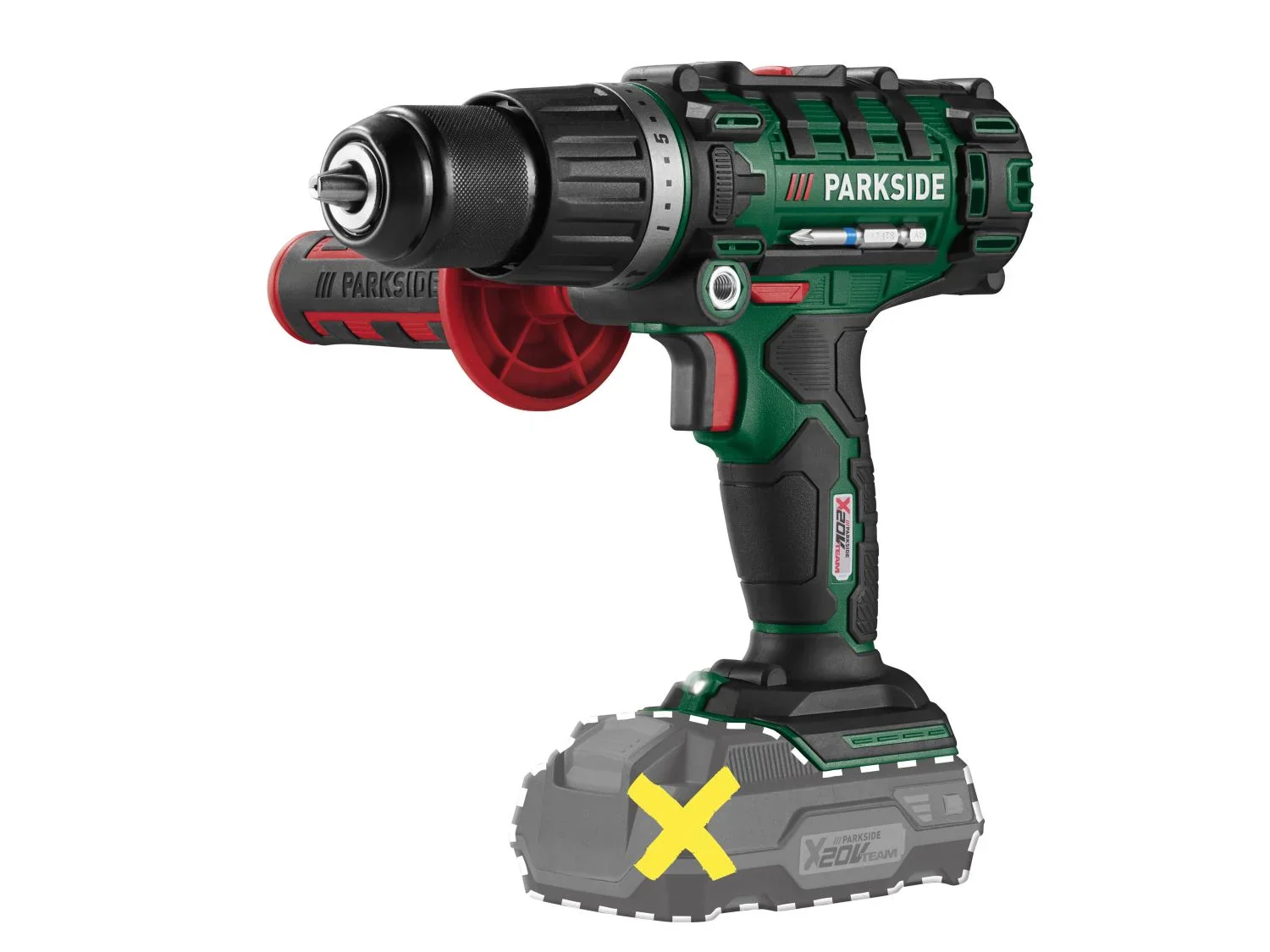 PARKSIDE Perceuse-visseuse  percussion sans fil PSBSA 20-Li E4, 45 Nm, 20 V