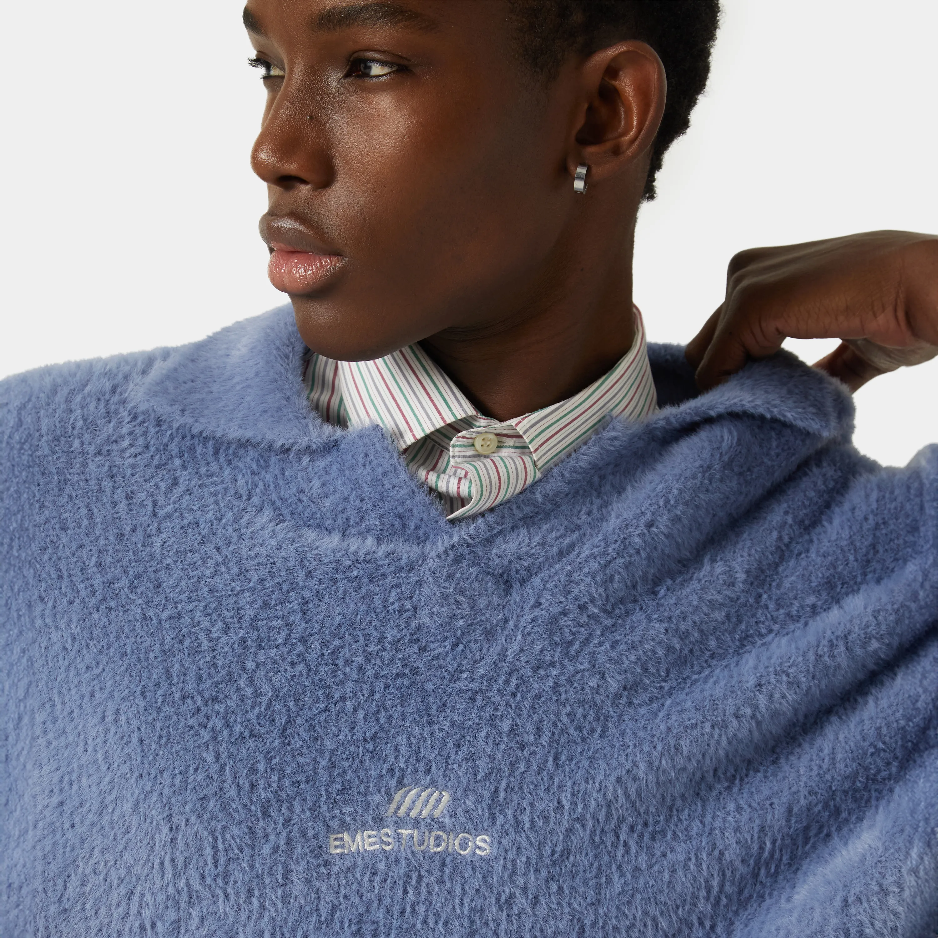 Sully Deep Sea Brushed Knit Polo