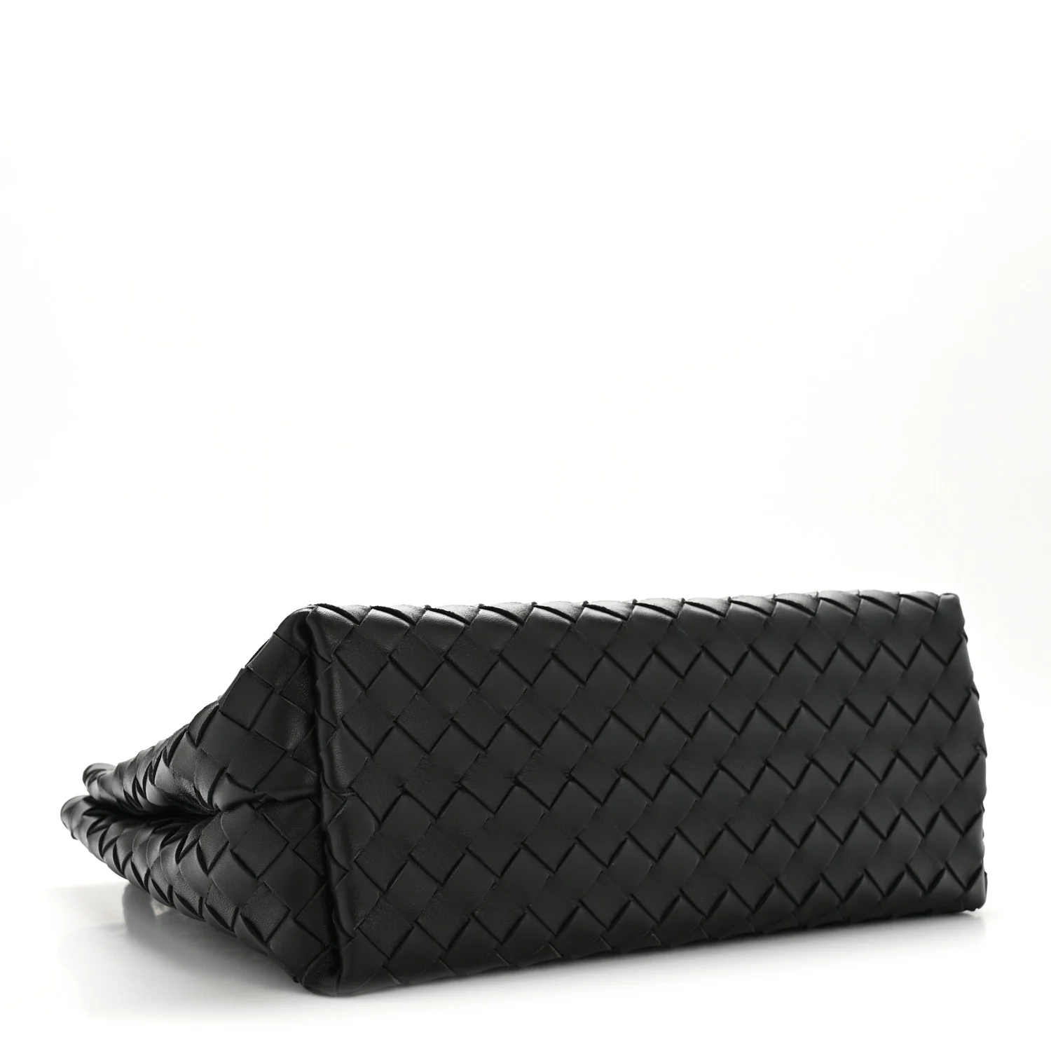 Nappa Intrecciato Medium Andiamo Shoulder Bag Black