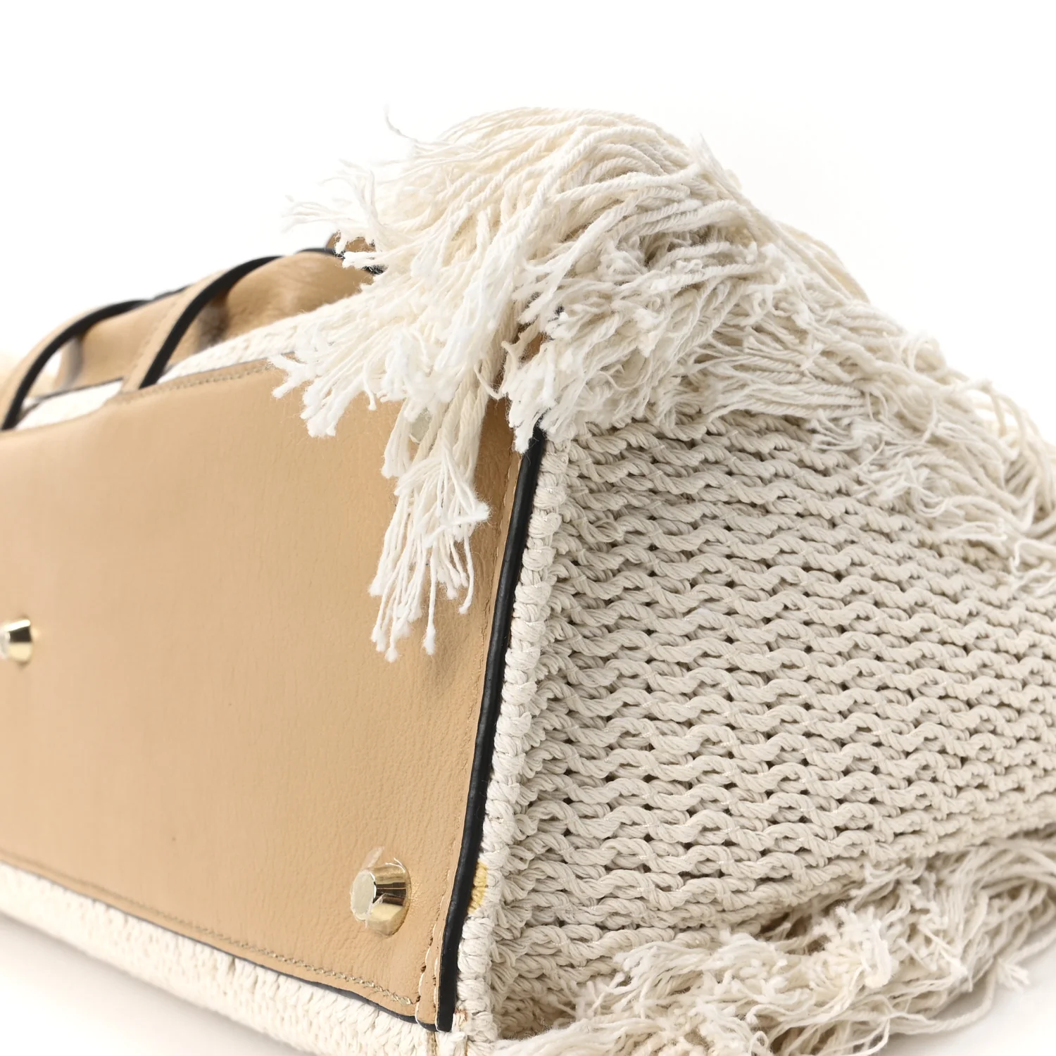 Cotton Calfskin Medium Edith Day Bag Soft Tan