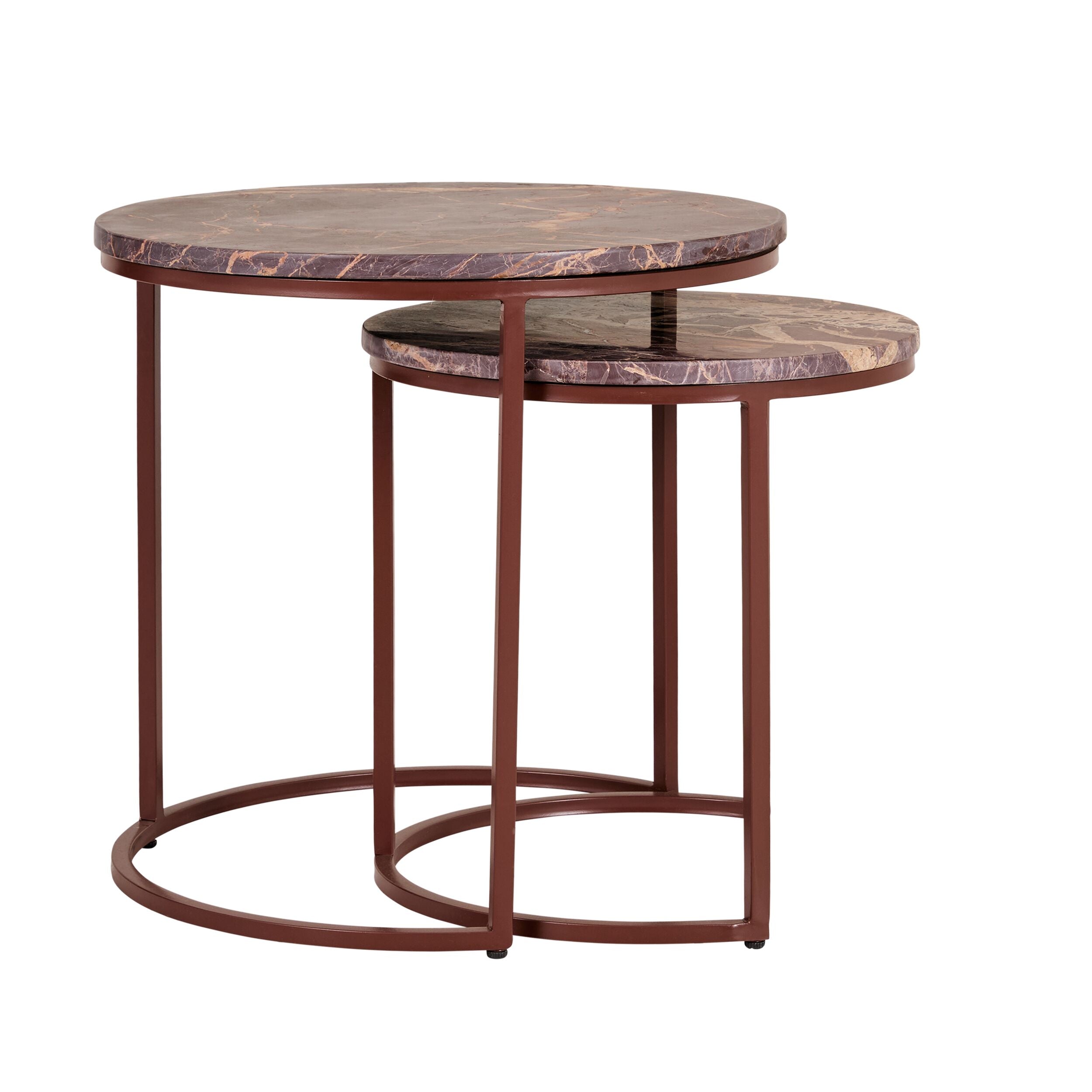 Sera Nested Marble Side Tables