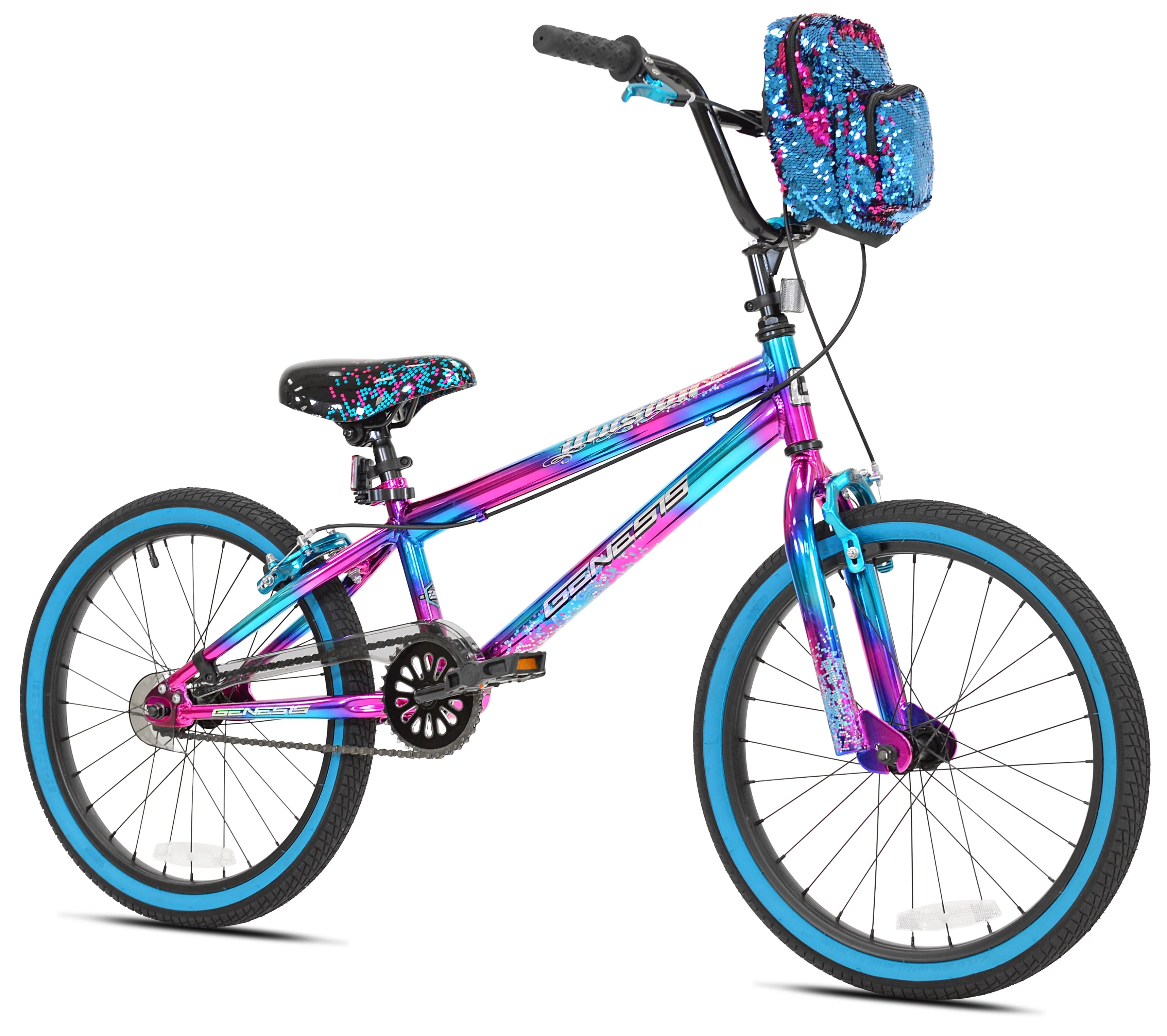 20" Illusion Girls Child Bike, Blue/Purple