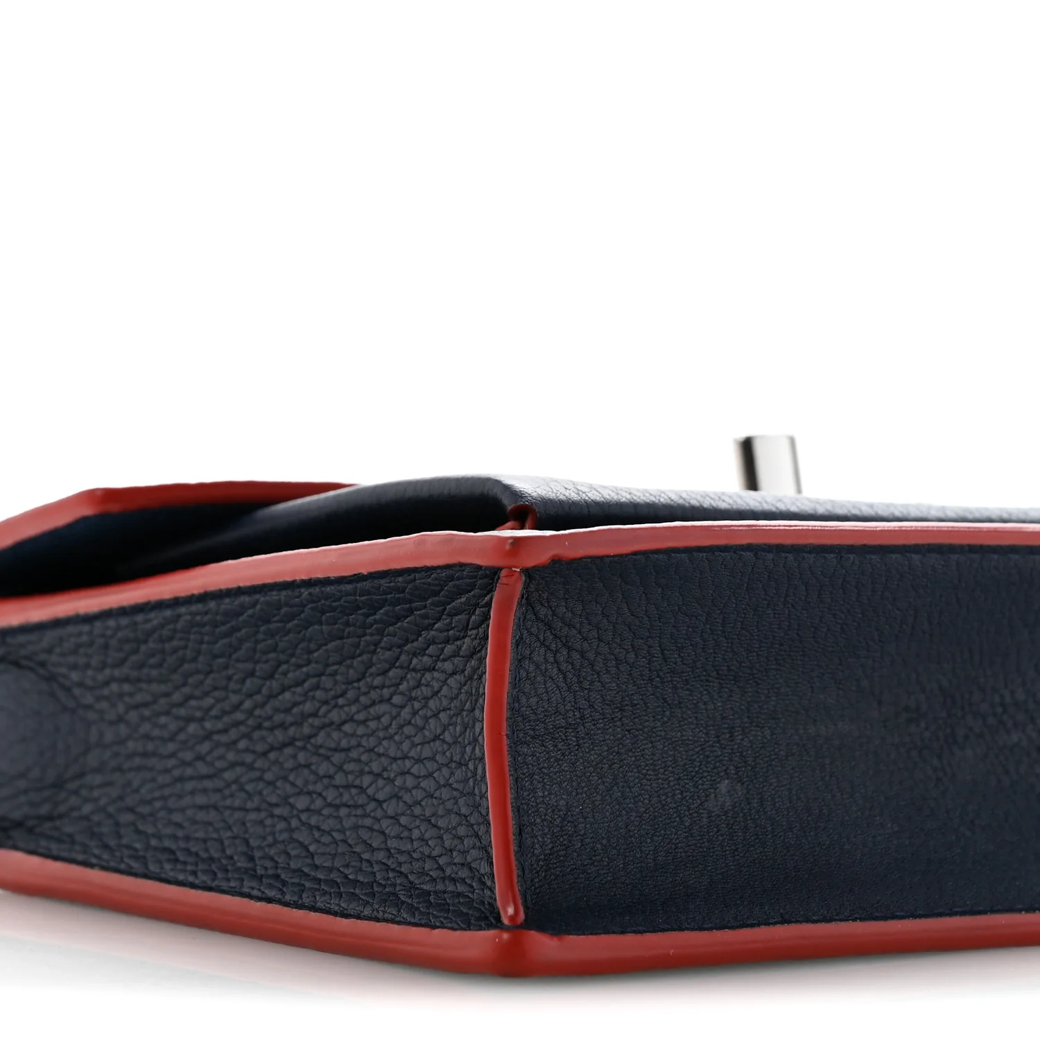 Soft Calfskin My Lockme Chain Pochette Marine Rouge