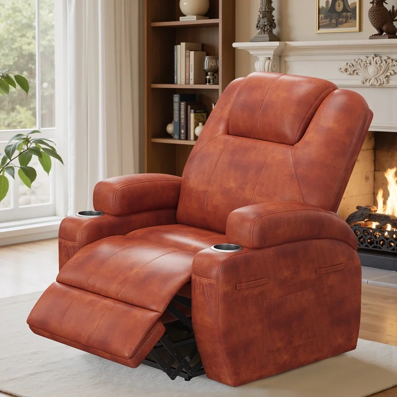 power lift electric Massage recliner chair Oversized Single Sofa with Cup Holder for elderly,Black(Black) - Image 10