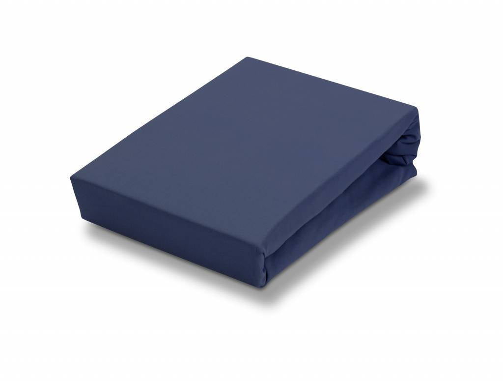 Jersey Supreme Splittopper Hoeslaken Navy   180-200 x 200-220 cm   Bla