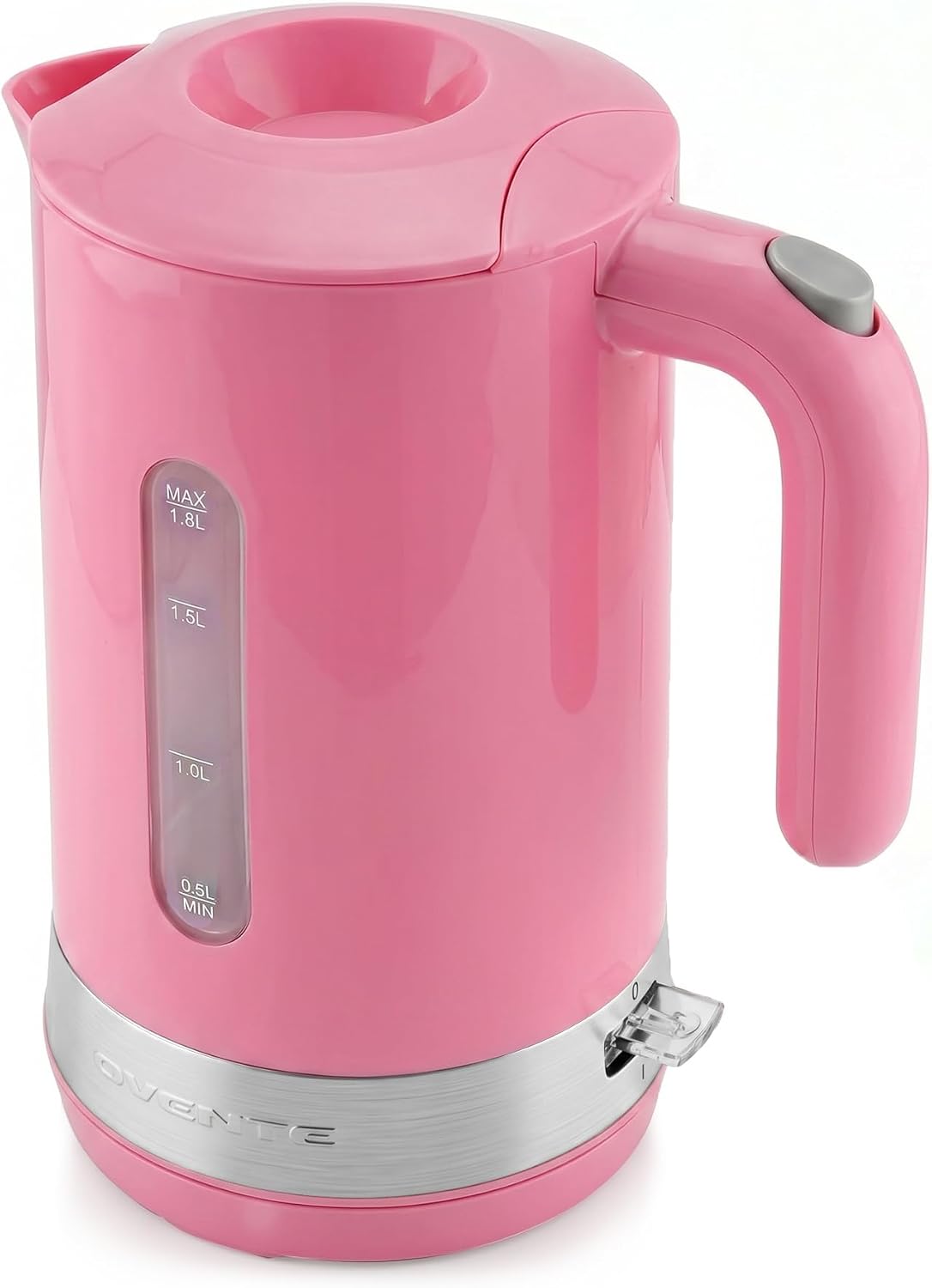 OVENTE 1.8L Electric Kettle, BPA-Free with Easy-Fill Lid, Black KP413B
