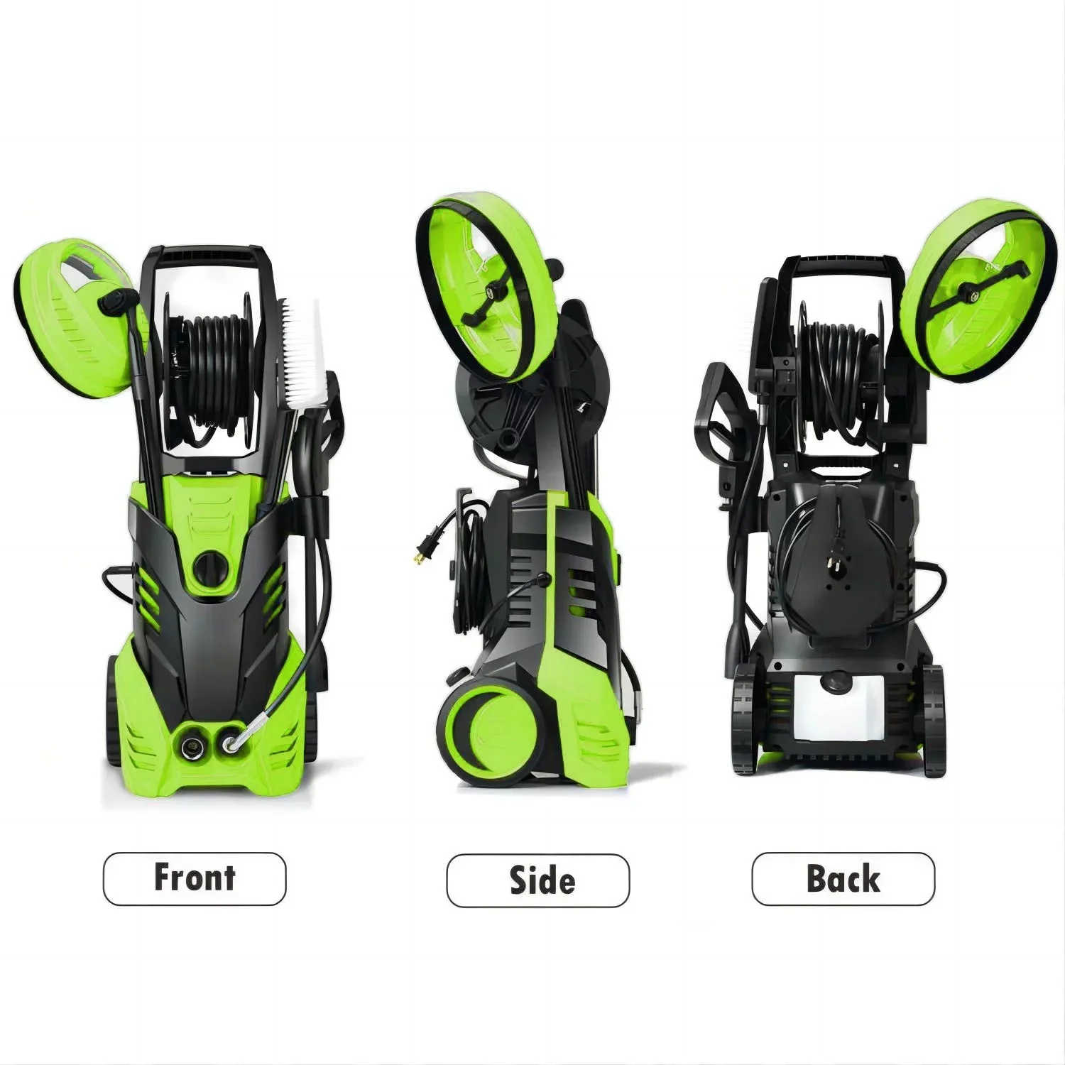 Electric Pressure Washer, 3800 PSI 2.6GPM Power Washer for Cars, Fences and Patios(3800PSI Green) - Image 8