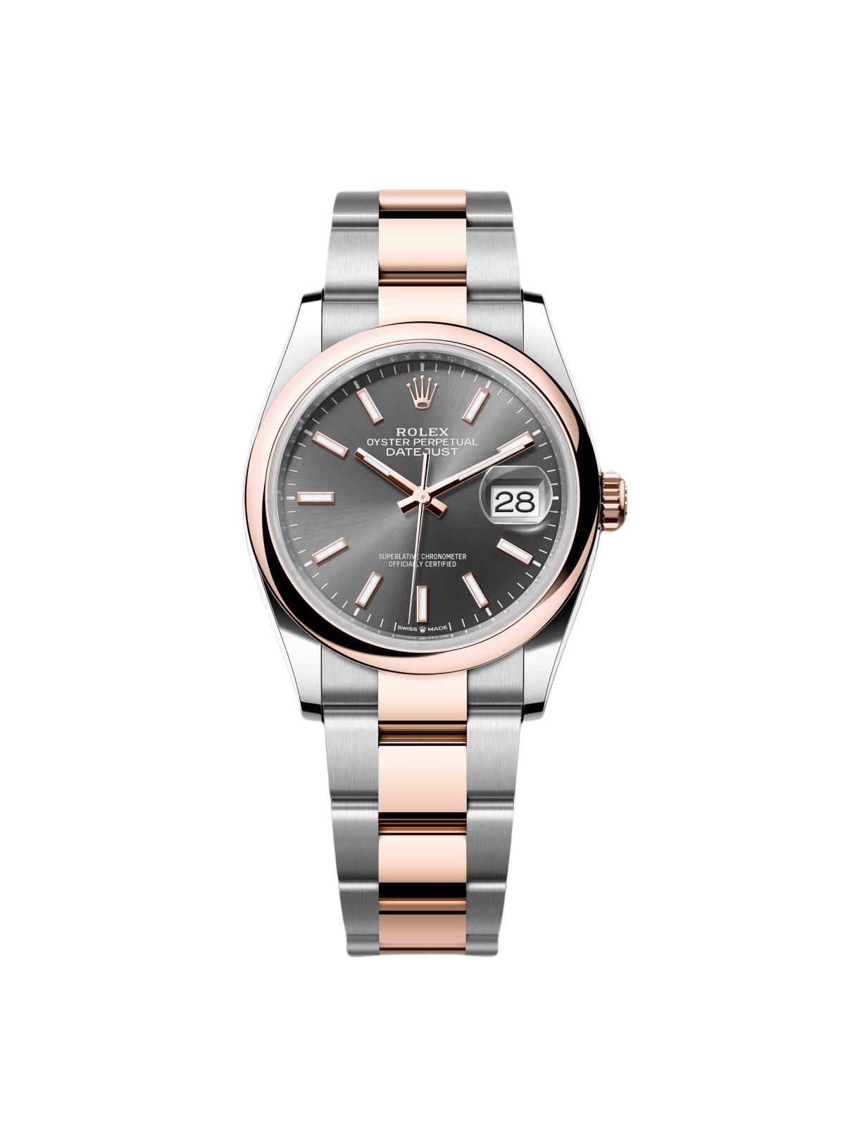【Super Clone】RLX  Datejust 36mm 126201 Slate Dial Oyster Bracelet Watch