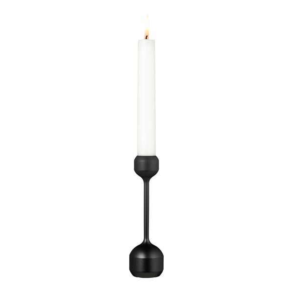 Silhouette lysestake 14,5 cm svart