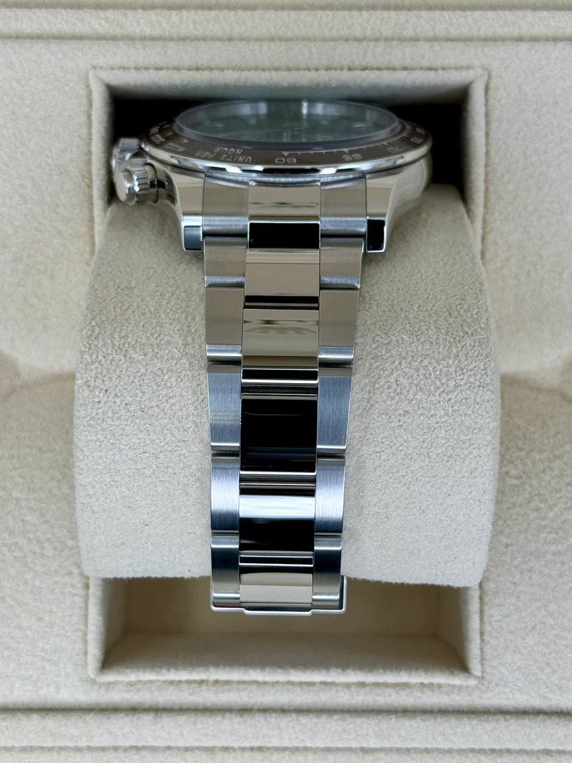 [Super Clone]Rolex Daytona 40mm Platinum Ice Blue Diamond Baguette Dial  m126506-0002