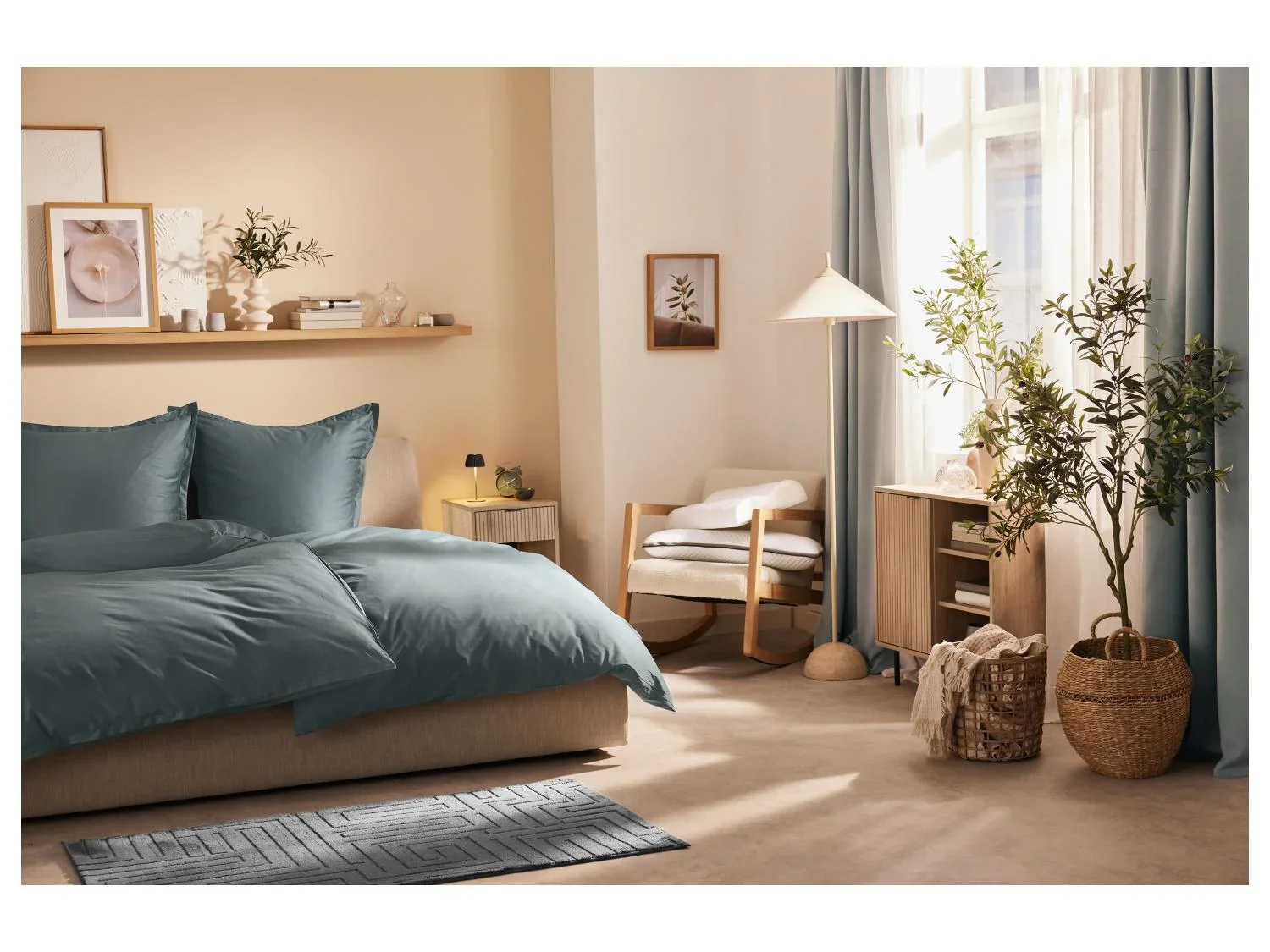 LIVARNO home Parure de lit en satin de lyocell, 260 x 240 cm