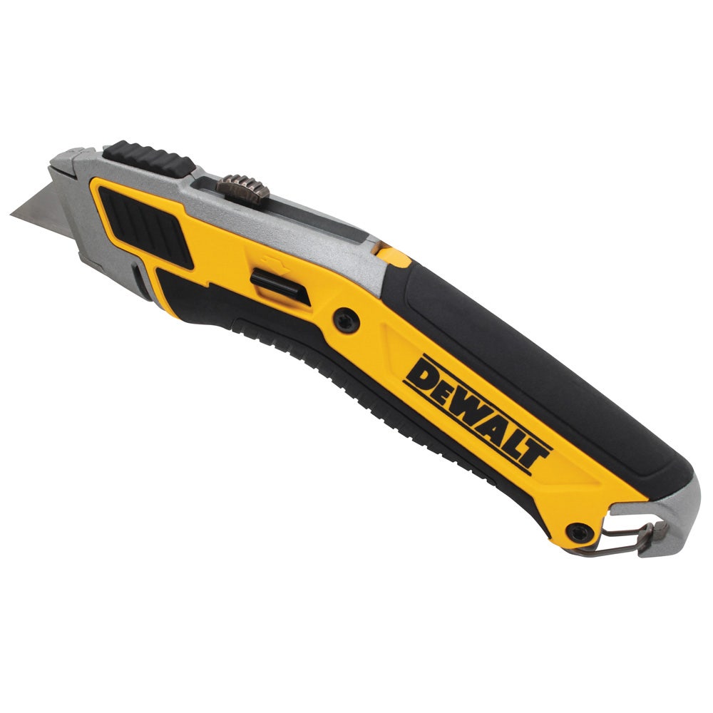 Couteau utilitaire rétractable haut de gamme DEWALT avec 5 lames DWHT10295