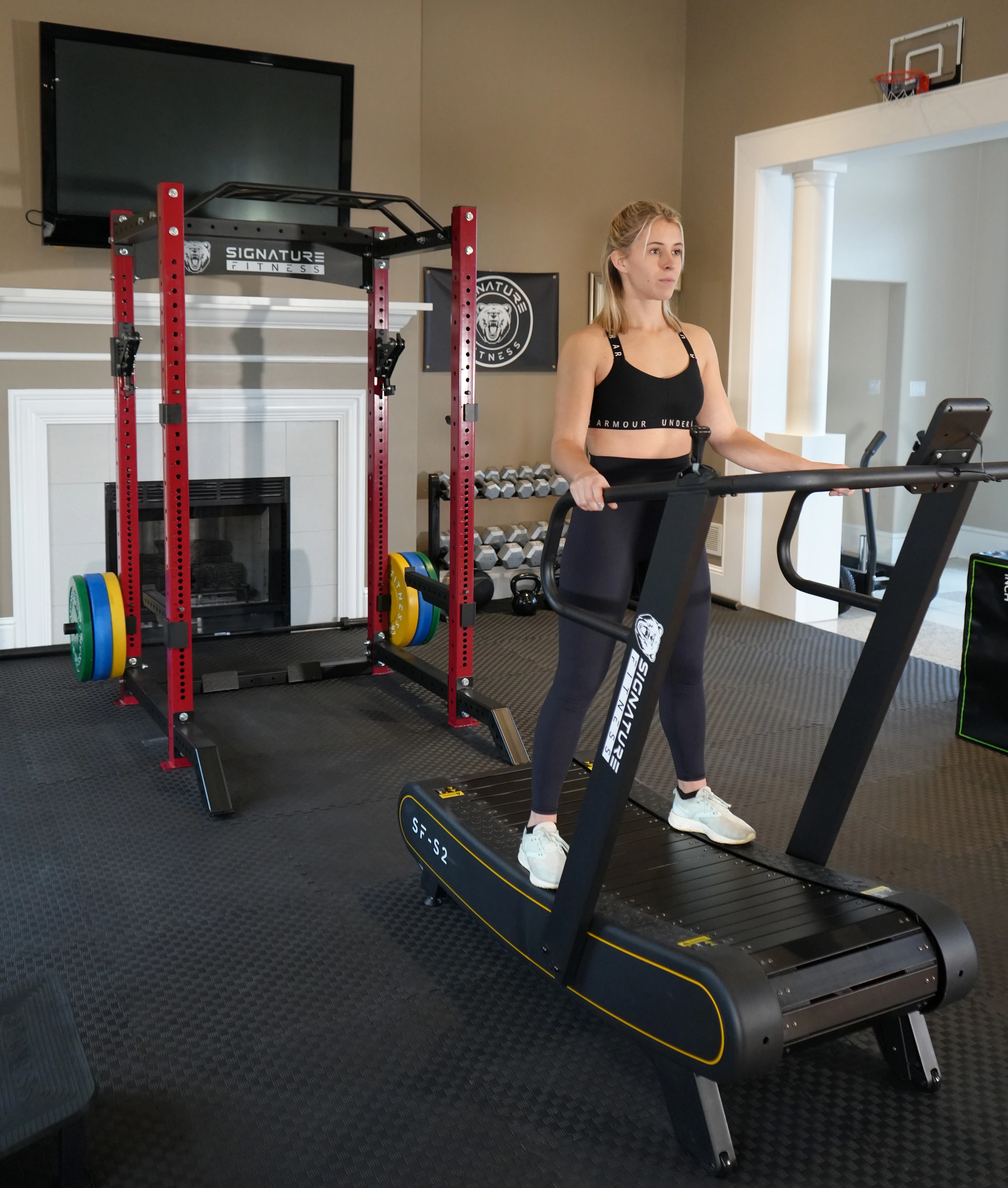 SF-S2 Sprint Demon Motorless Curved Sprint Treadmill with Adjustable Levels of Resistance 300 lb Capacity - Image 4
