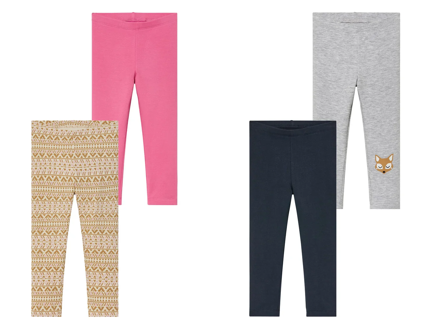 lupilu Lot de 2 leggings thermiques petite fille