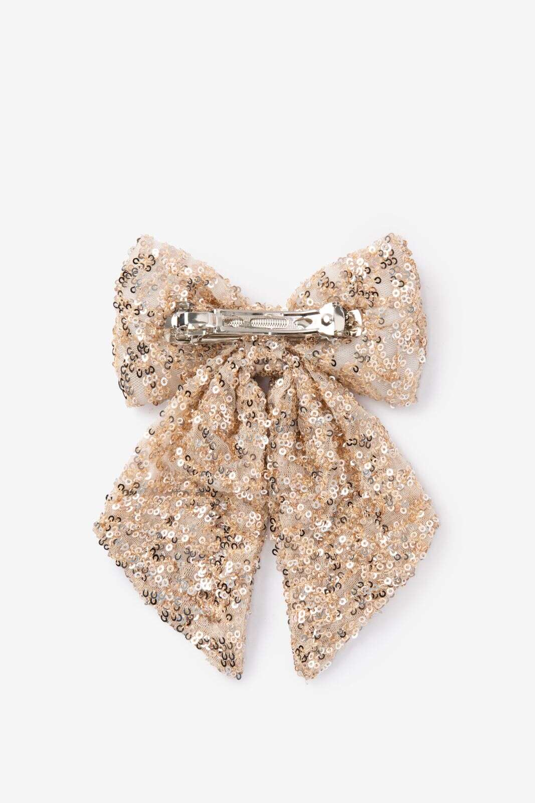 Gouden haarklem met strik