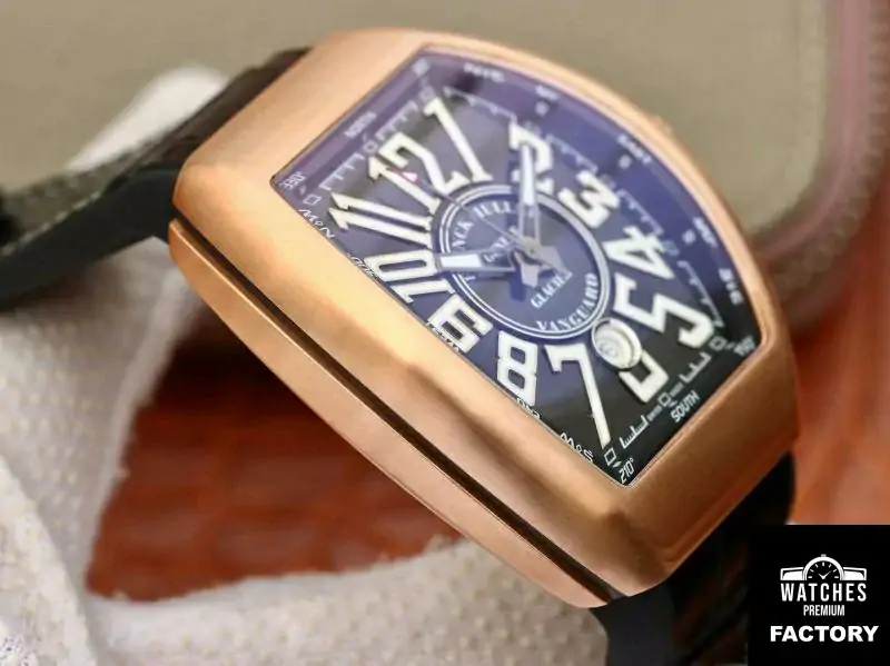 Franck Muller Vanguard V45-02 18K Rose Gold Black Dial