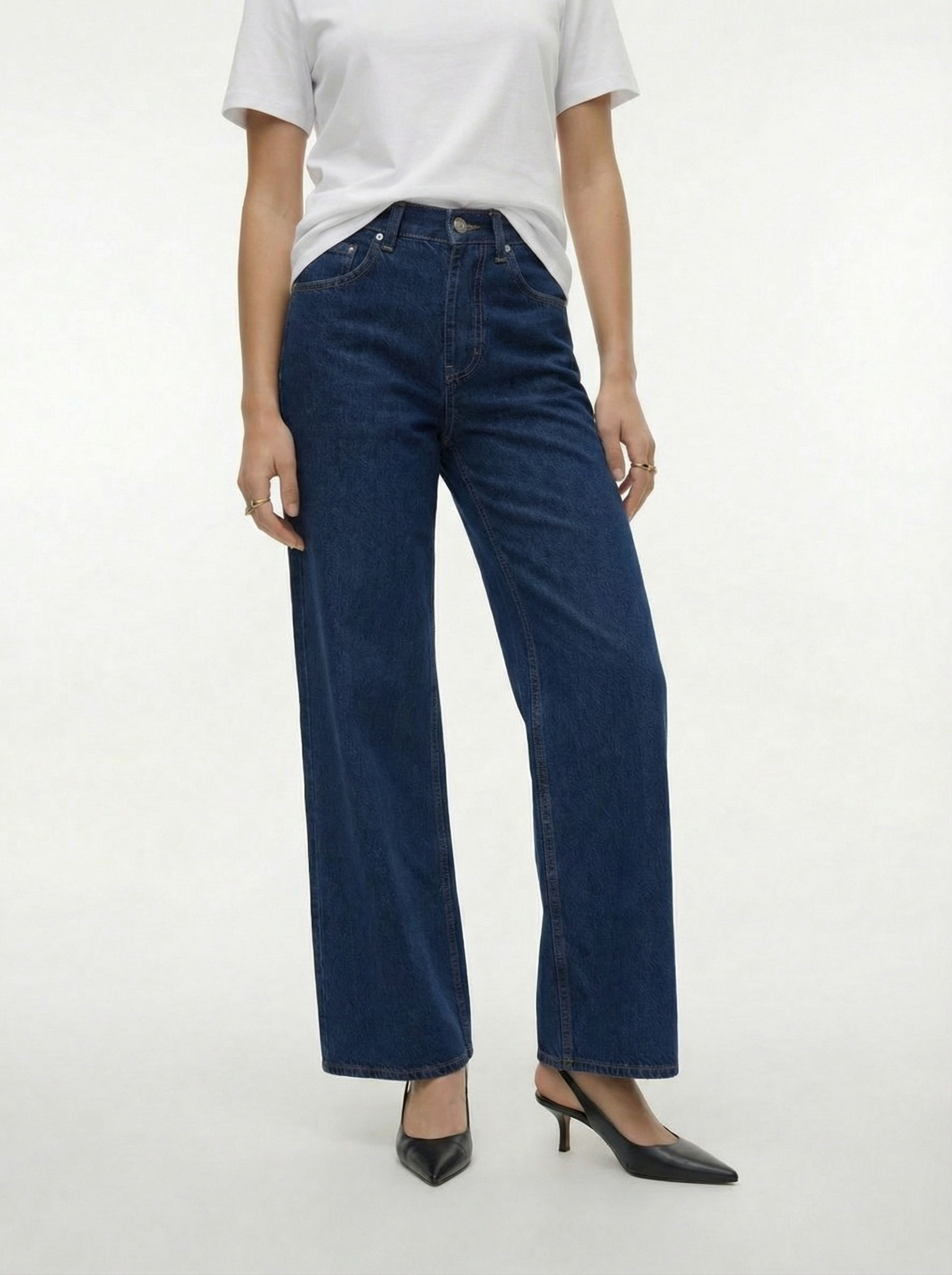 VERO MODA® TSHORIZON Mid rise Wide Leg Fit Jeans