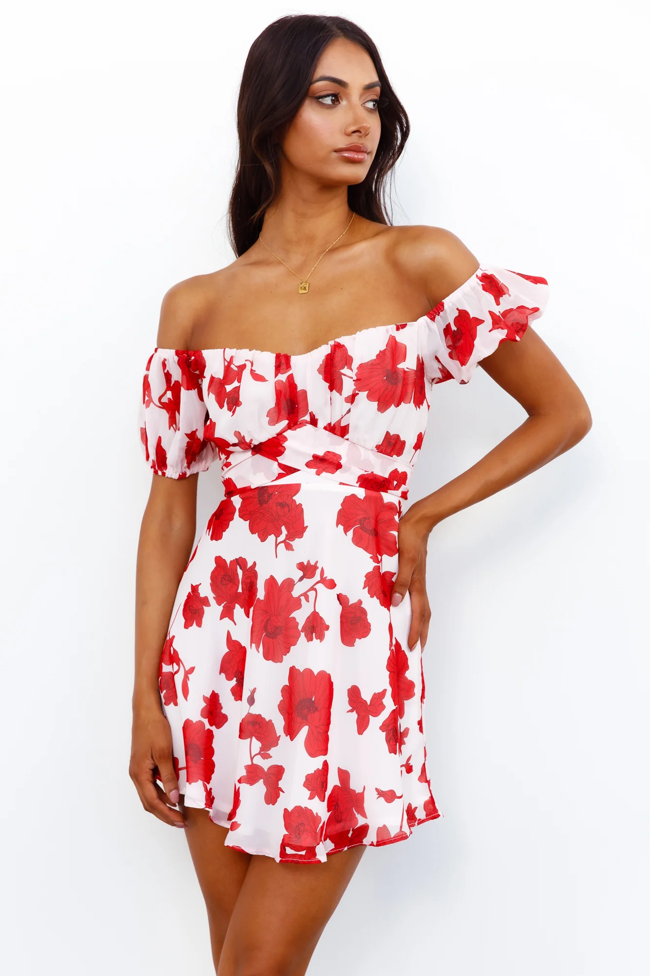 Dusk Heart Dress Red