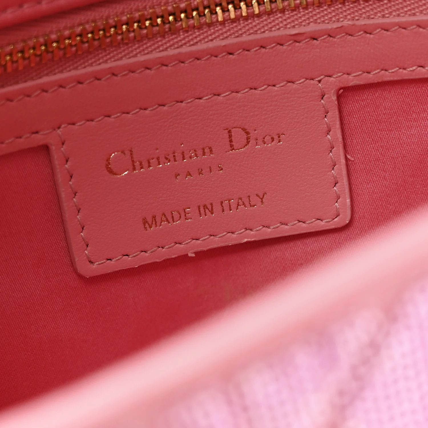 Calfskin Beaded Small Caro Bag Pink