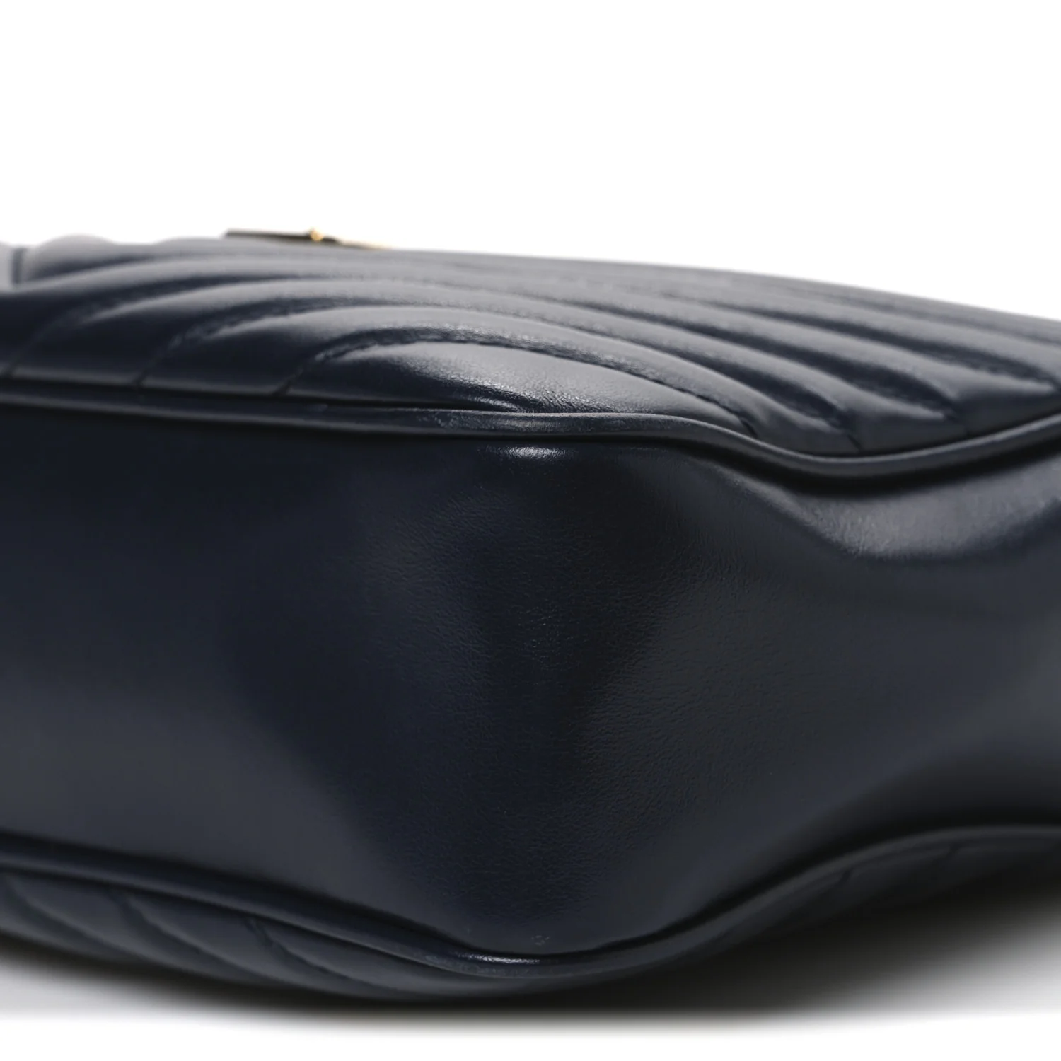 Calfskin Matelasse Monogram Lou Camera Bag Deep Marine