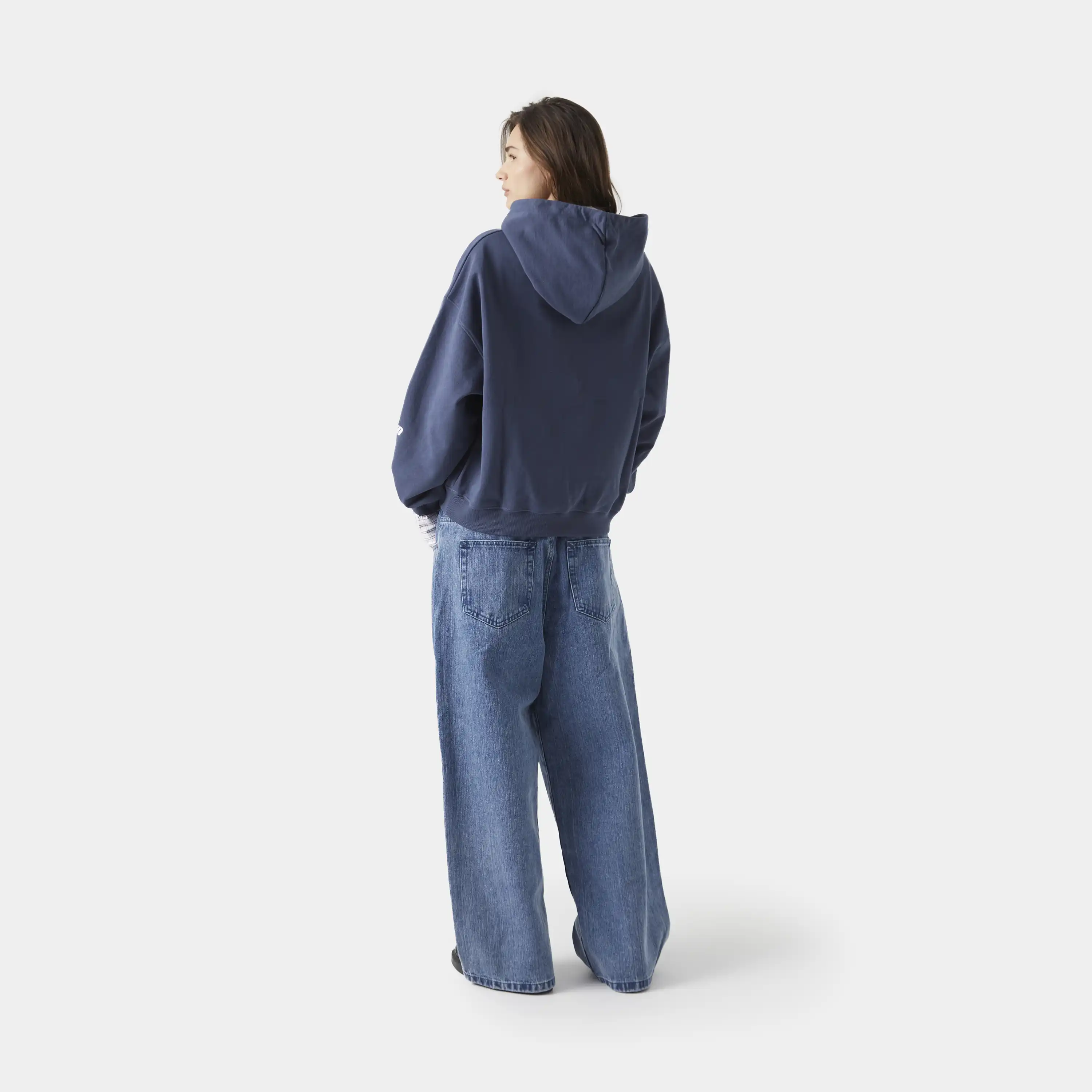 Le Panier Navy Oversized Hoodie