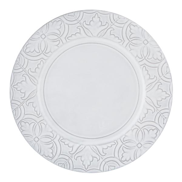 Rua Nova tallerken flat 28 cm antikkhvit