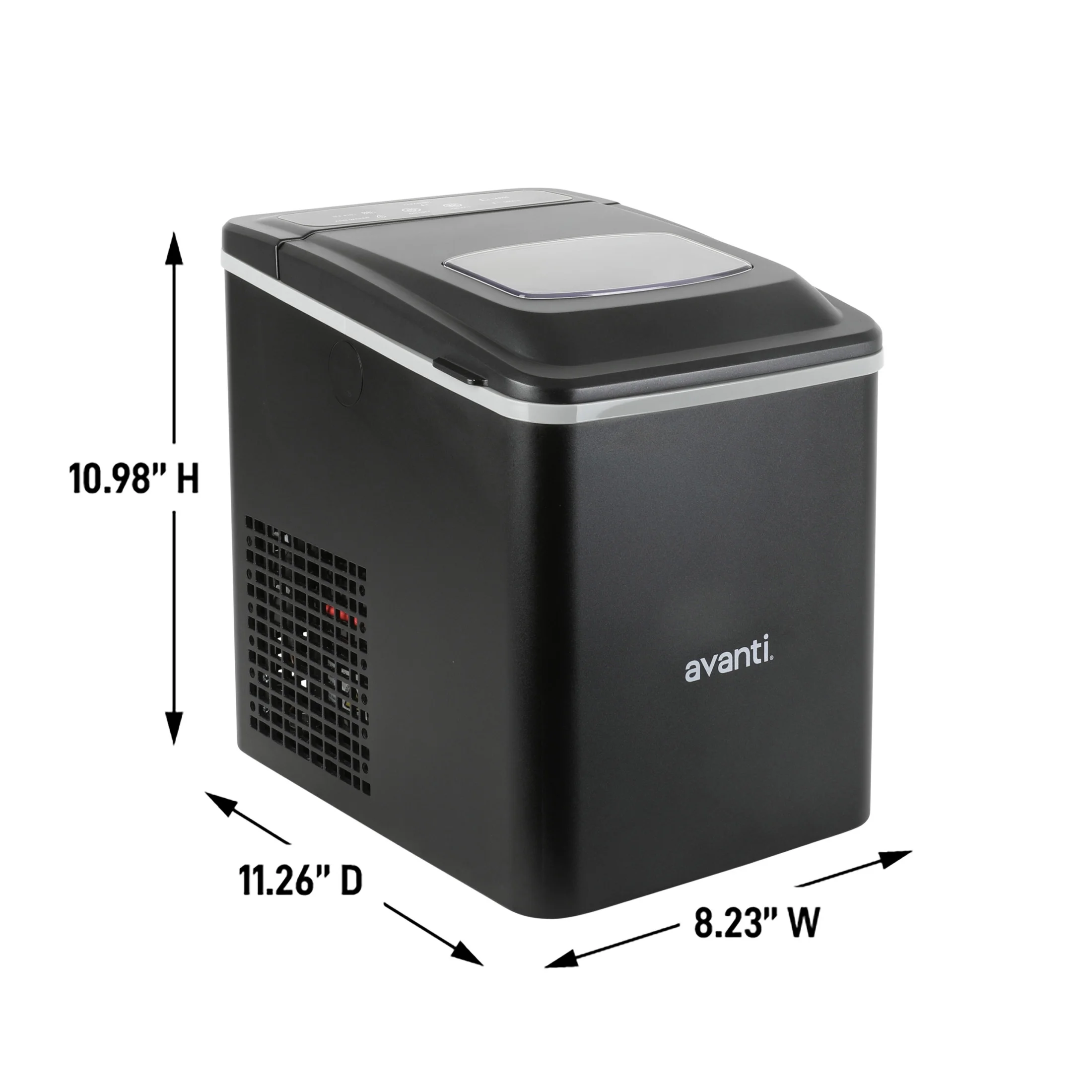 Avanti Mighty Ice 26 lb. Countertop Bullet Ice Maker, in Black (AVIM2625BK)