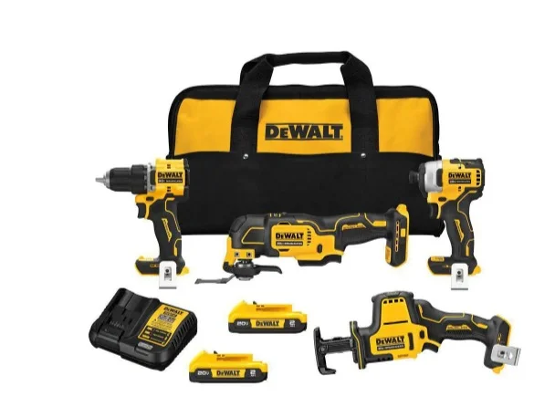 DEWALT 20V Max* XR 4 - Tool Combo Kit