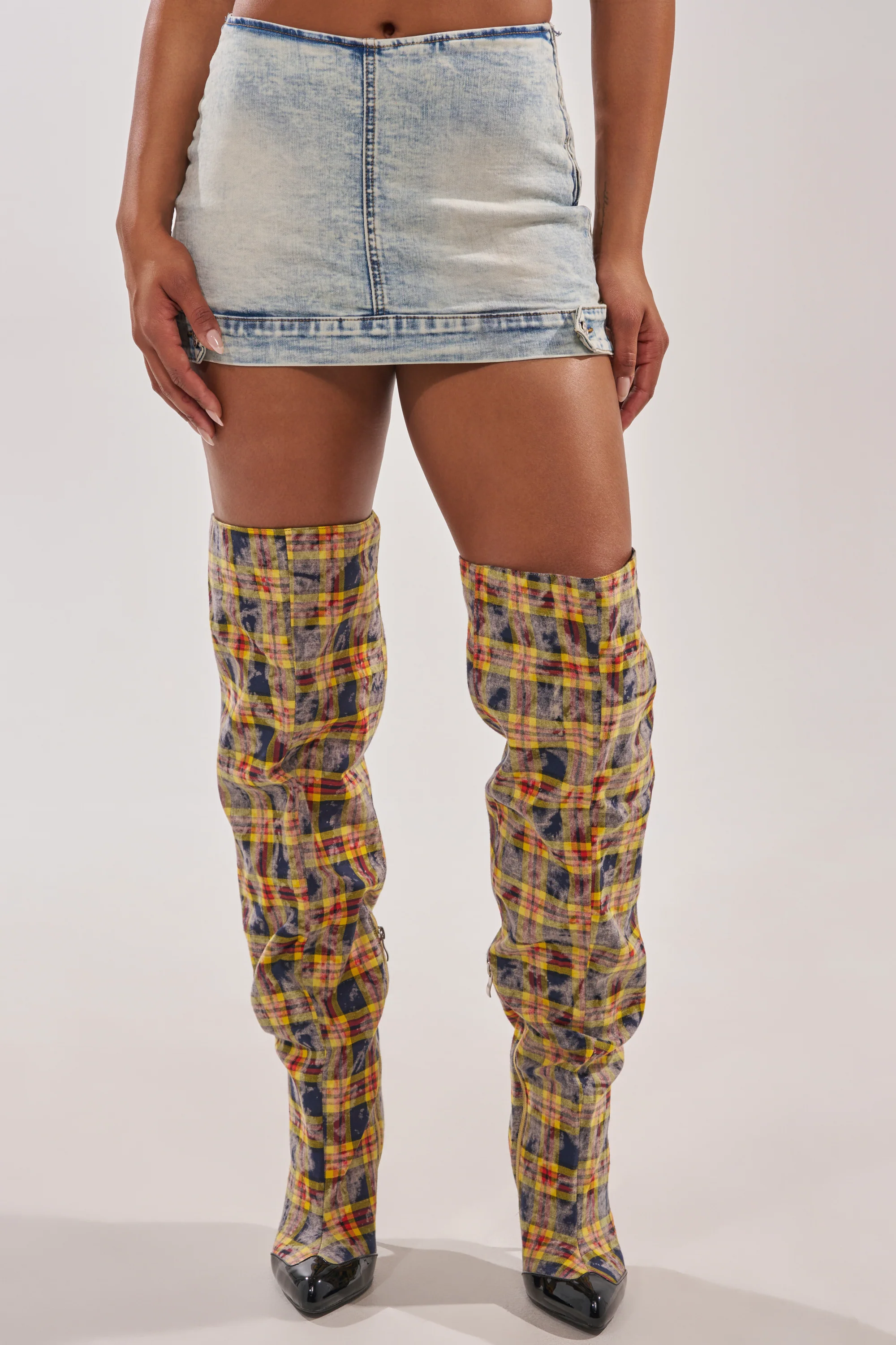 BABY GIRL DENIM MINI SKORT - Akira Store