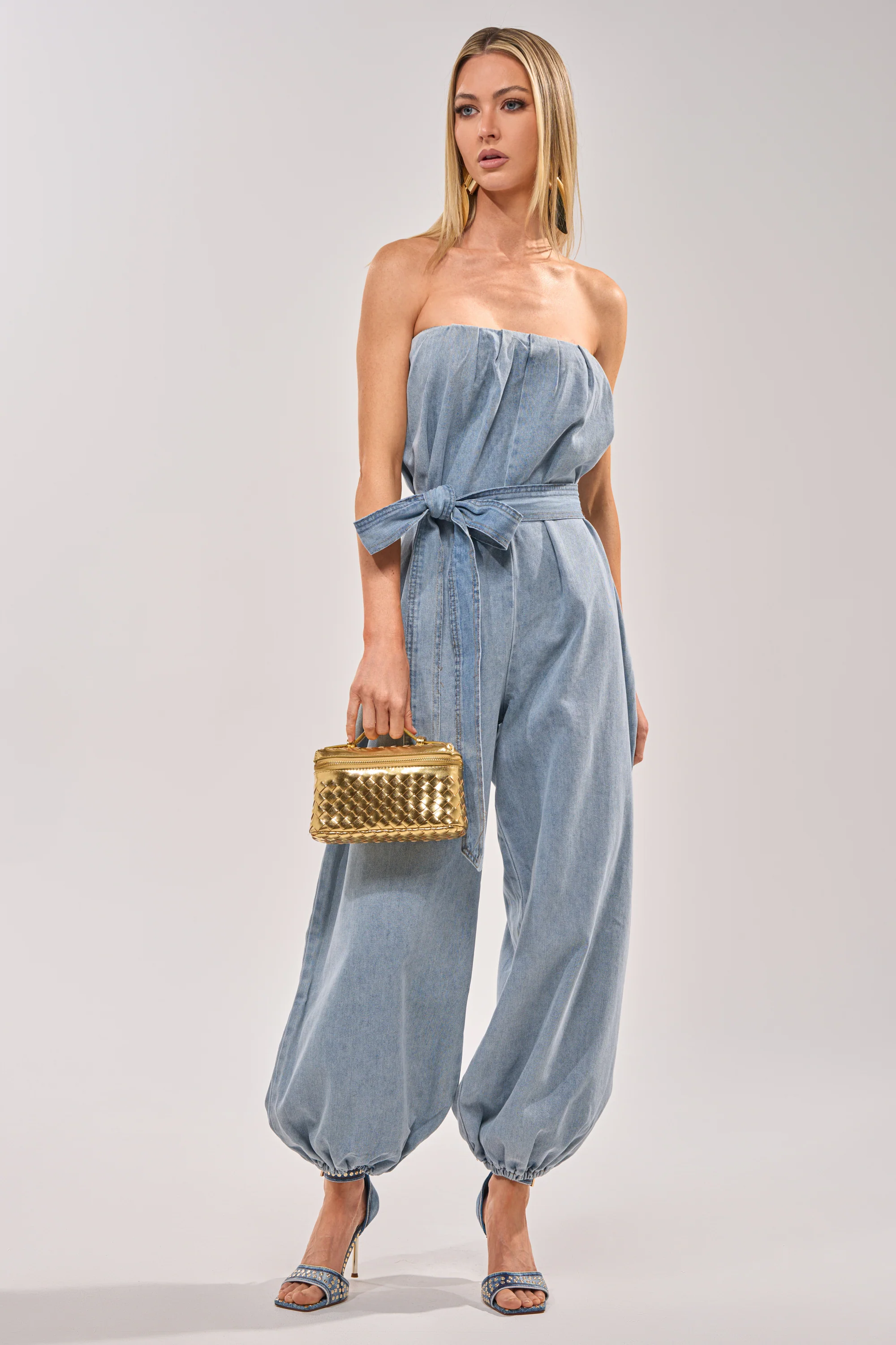 BREEZY DAY DENIM JUMPSUIT - Akira Store