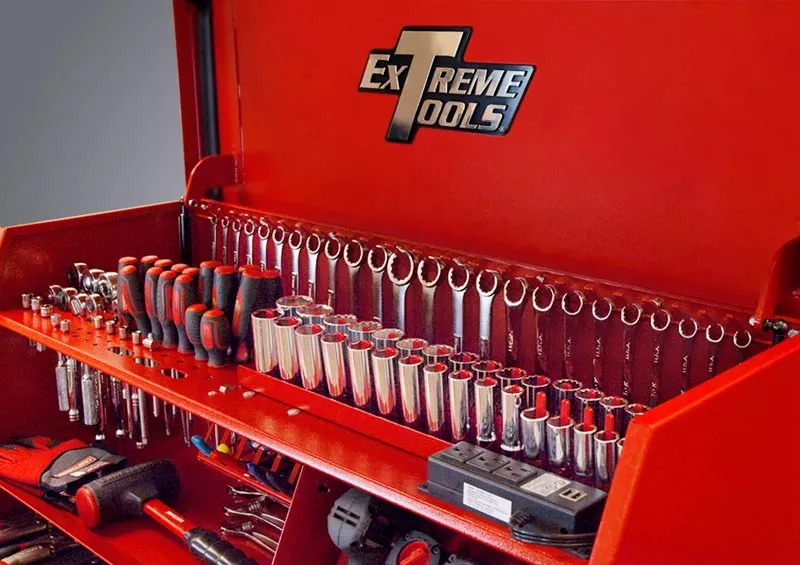 Ensemble poste de travail portable et armoire à roulettes Extreme Tools Deluxe 41