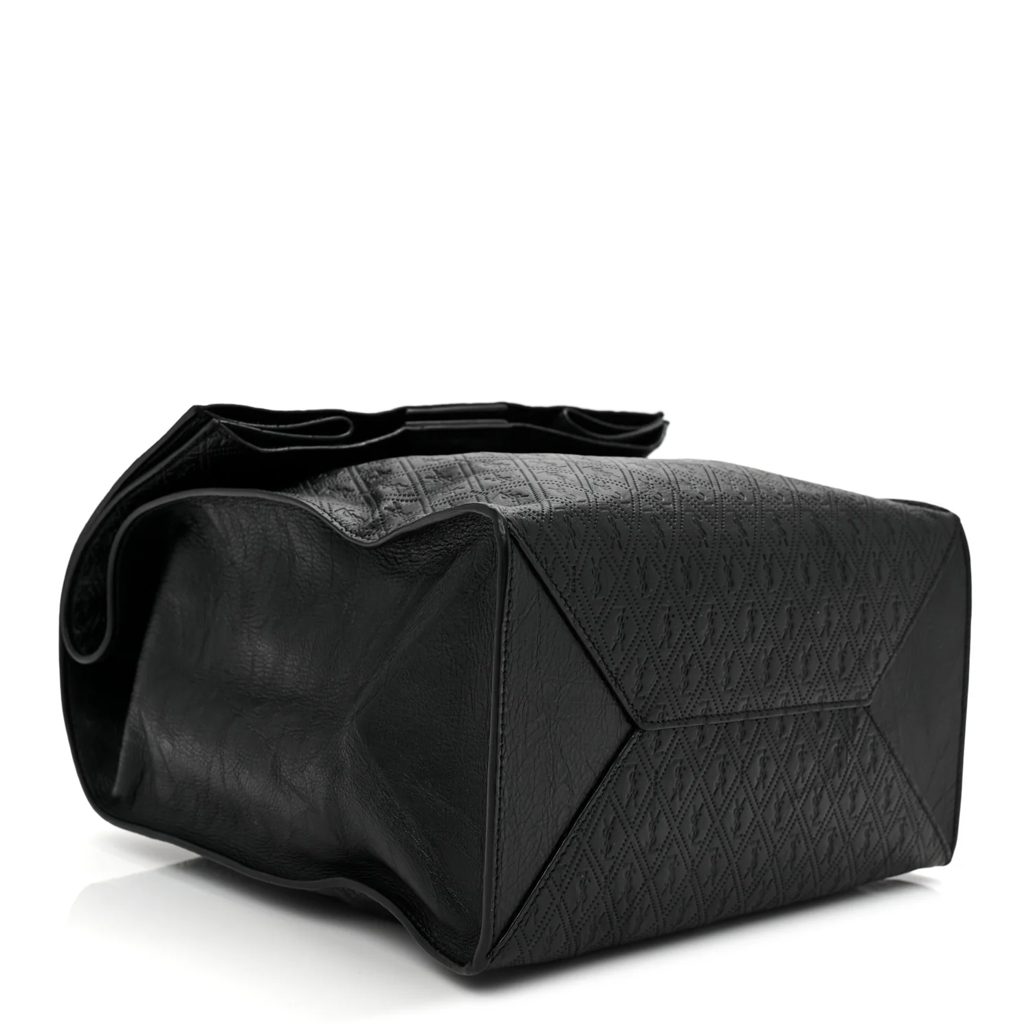 Calfskin Monogram Deli Paper Bag  Vintage Black