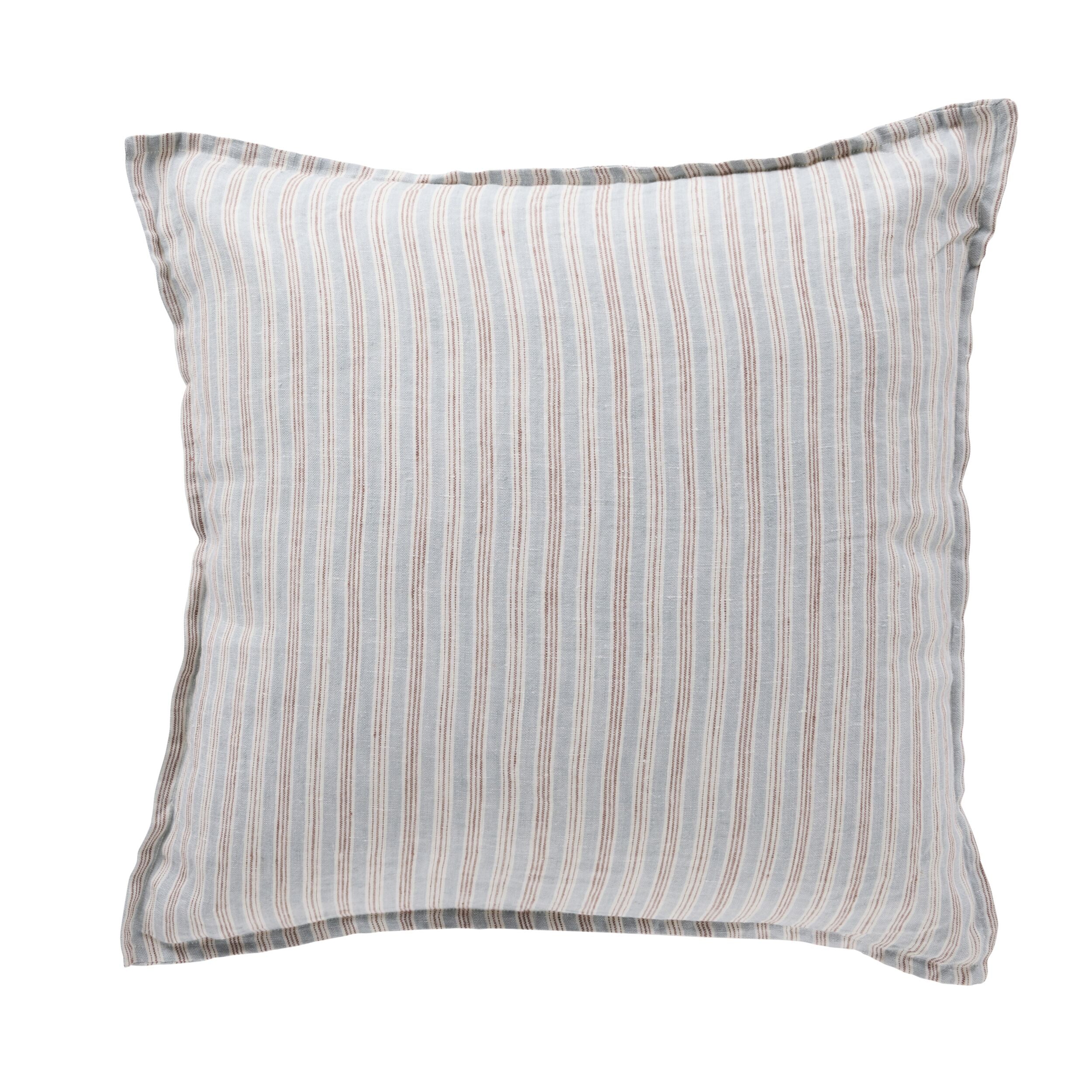 Antibes Stripe Linen Cushion Blue 50x50cm